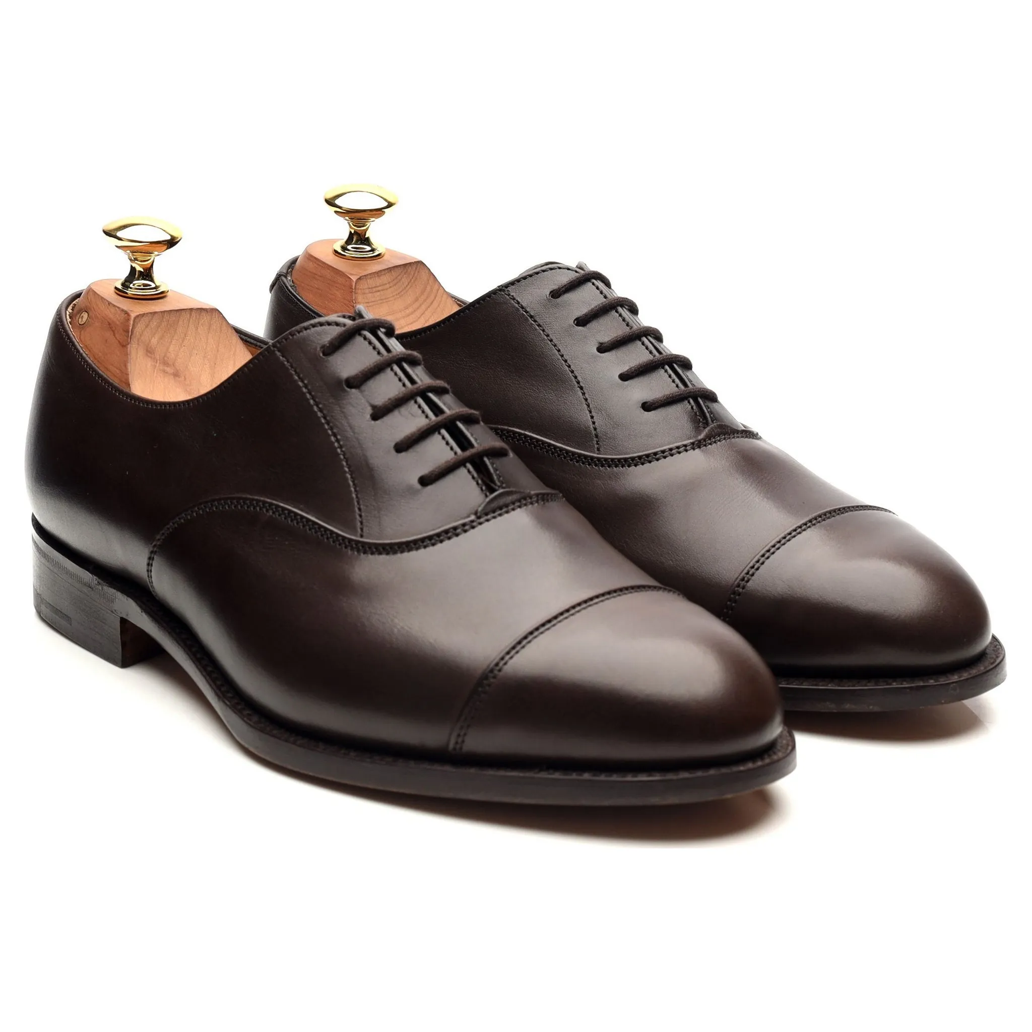 'Henley' Dark Brown Leather Oxford UK 6.5
