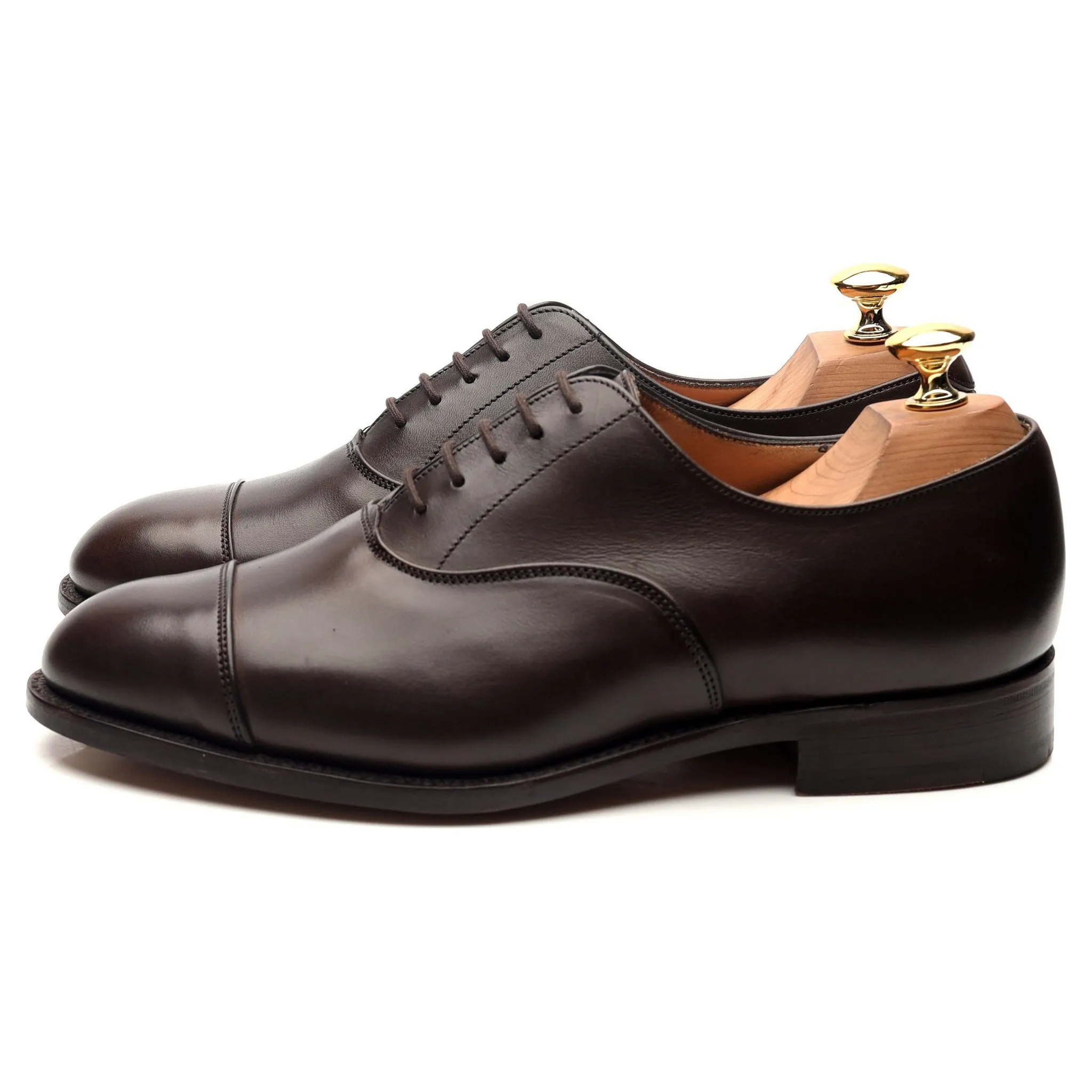 'Henley' Dark Brown Leather Oxford UK 6.5
