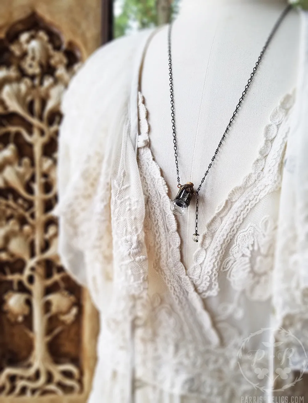 Hidden Heart ~ Incunabula Gothic Arch Glass Vessel Amulet