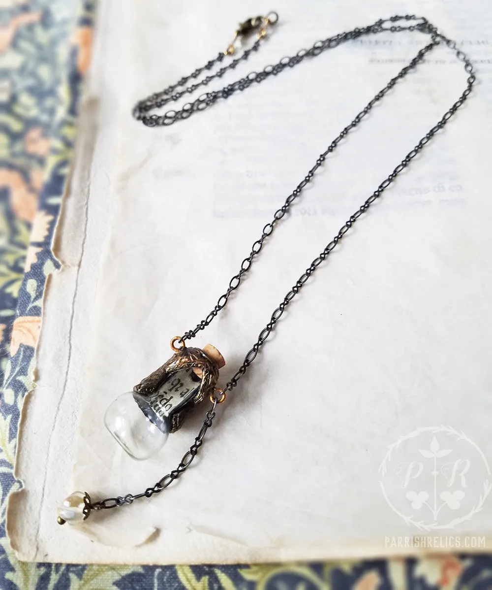 Hidden Heart ~ Incunabula Gothic Arch Glass Vessel Amulet