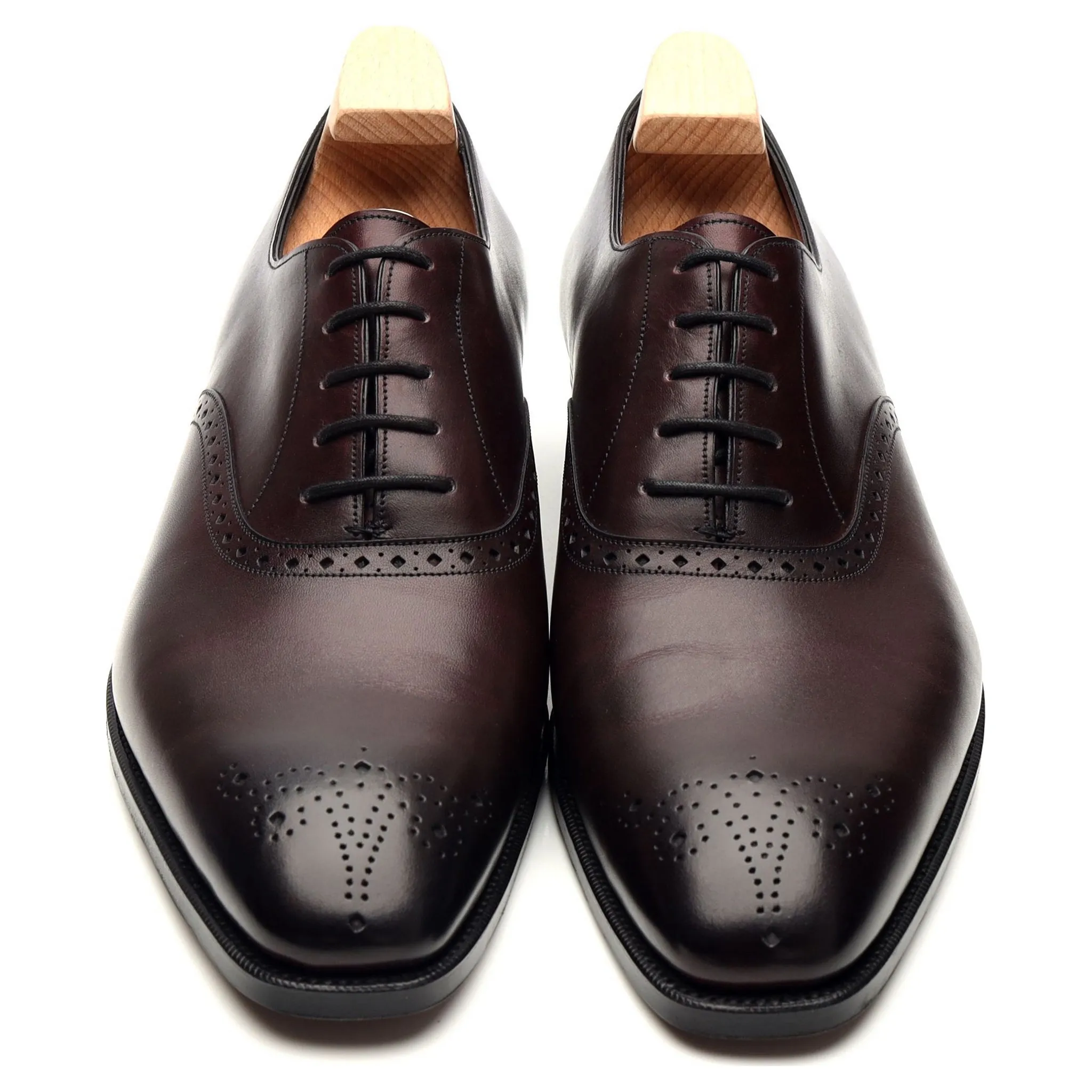 'Hilton' Burgundy Leather Oxford UK 8.5 E