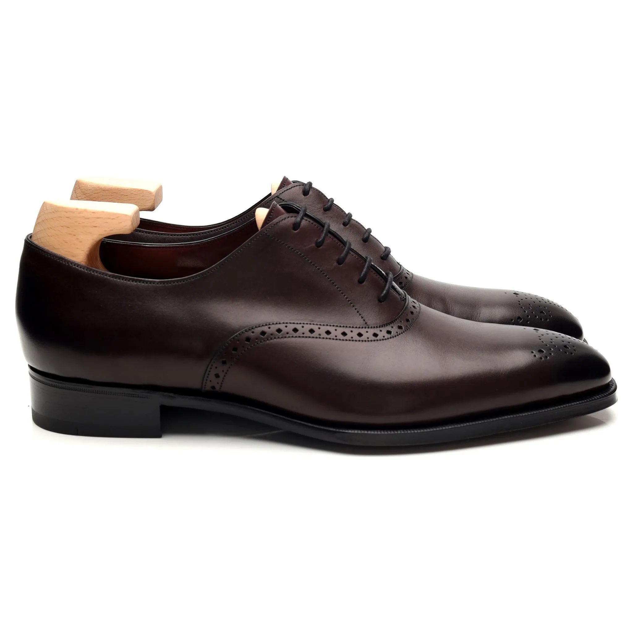 'Hilton' Burgundy Leather Oxford UK 8.5 E