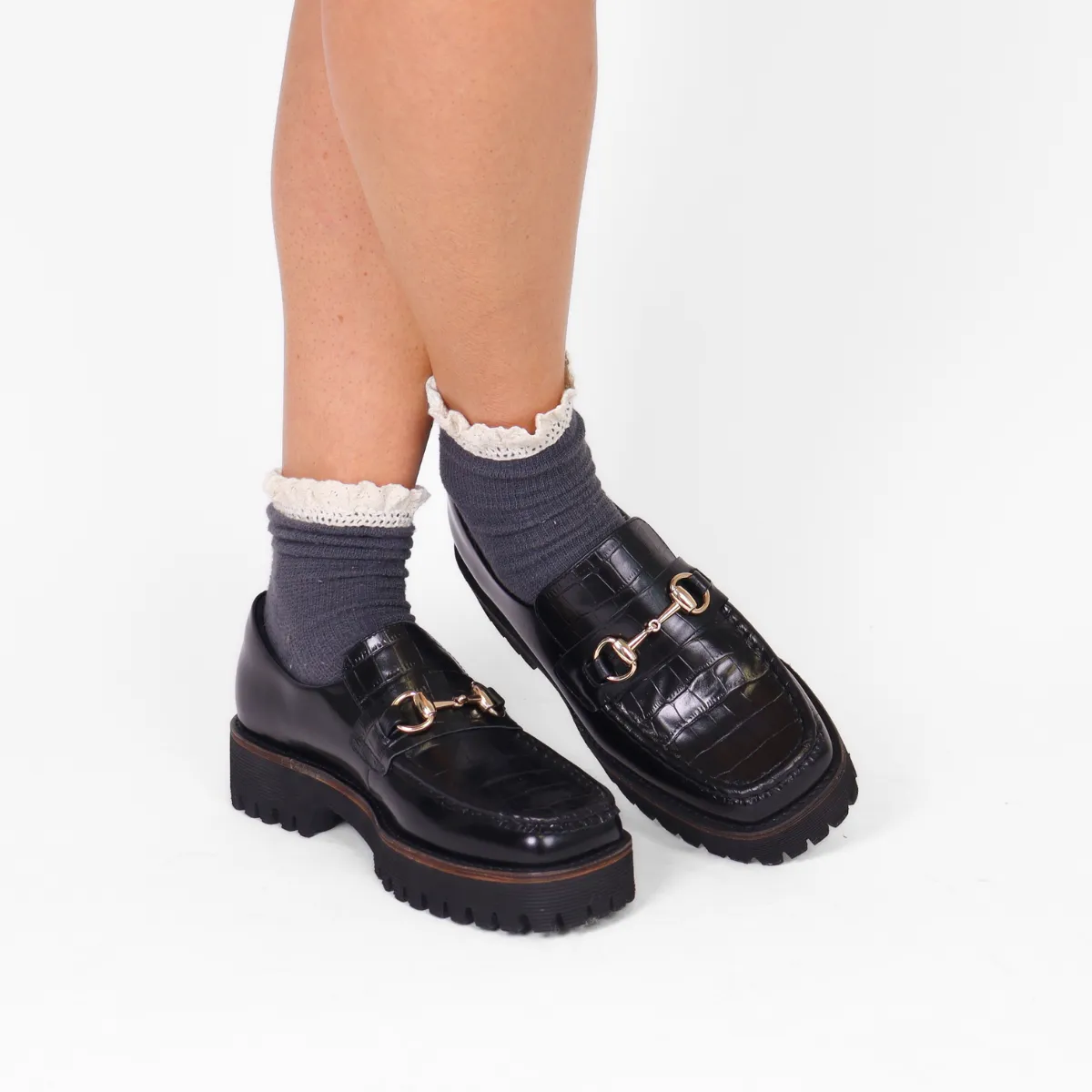 HK-2 Croc Lug Loafer