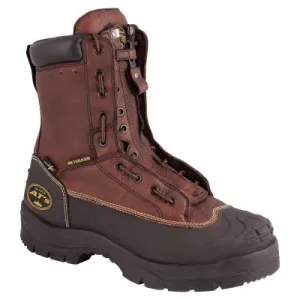 Honeywell Lace-In Quick Release Zipper Closure Leather Work Boots, Size 9, 5 in H, Brown, 65392-TN090