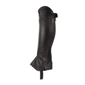 Horze Leather Half Chaps Black