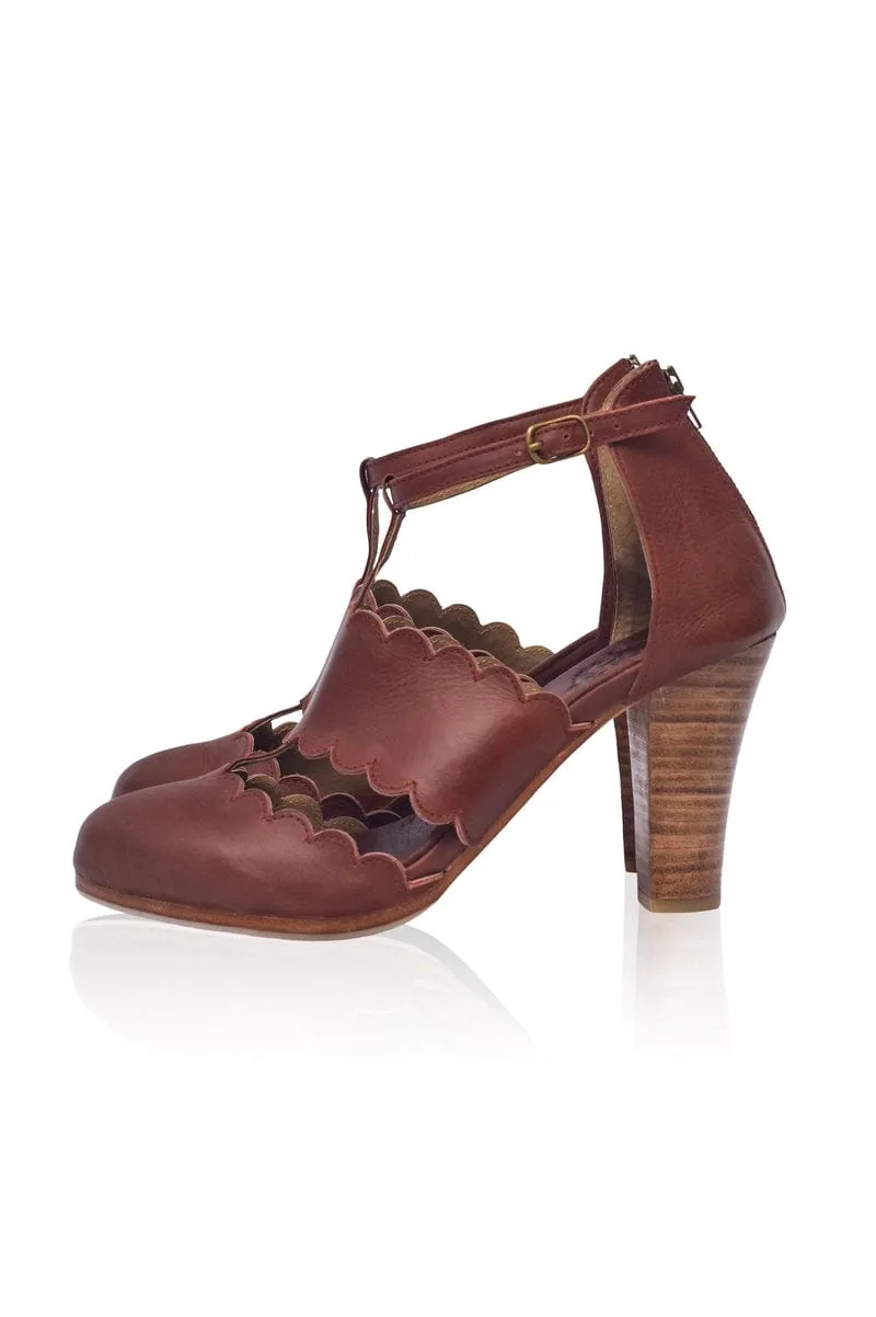Incognito Leather Heels in Ivory