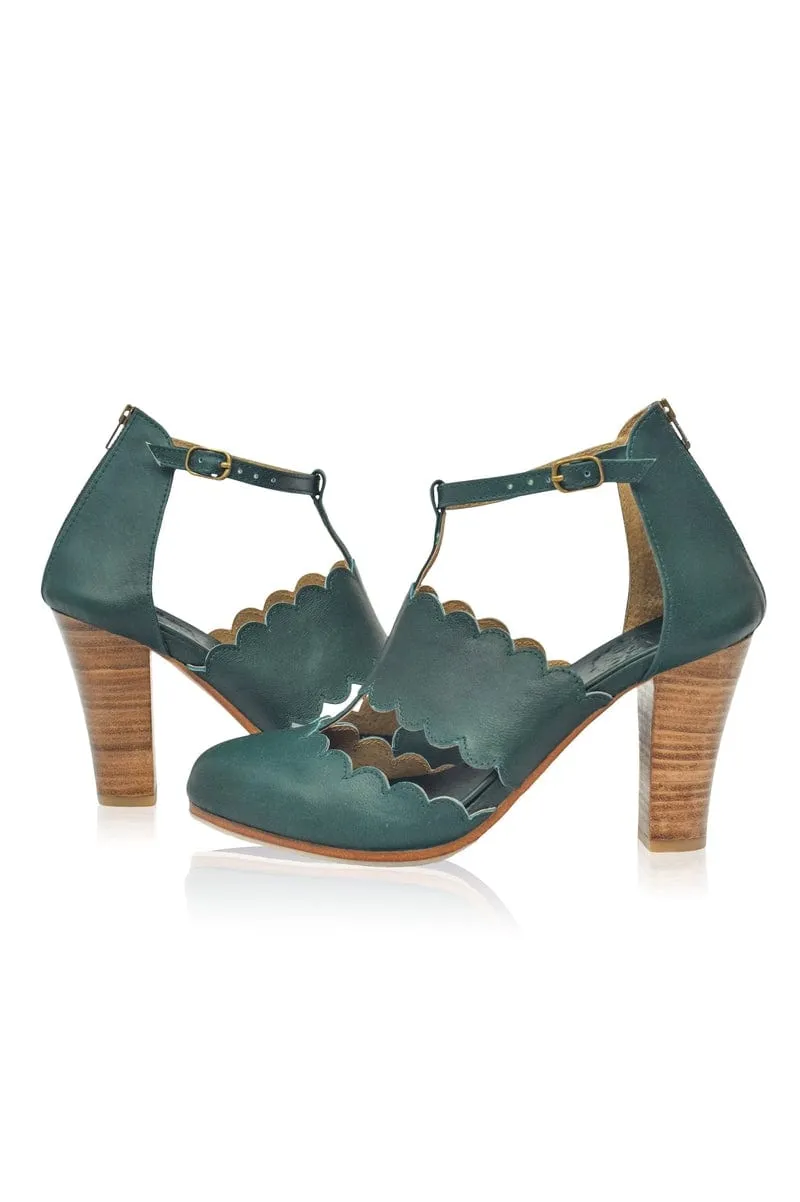 Incognito Leather Heels in Ivory