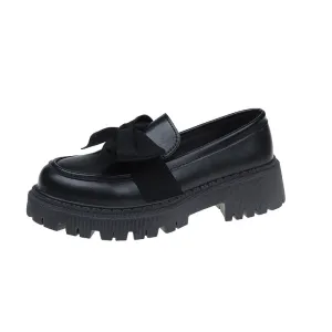 INSTOCK-Bowknot loafers for women