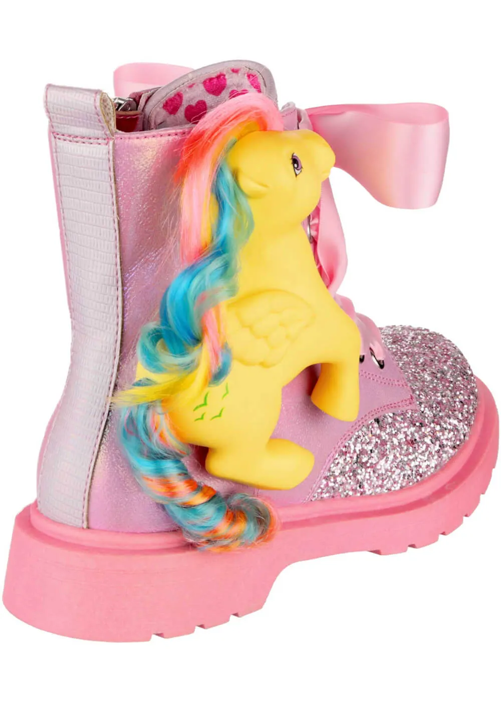 Irregular Choice x My Little Pony Friends Forever Lace-up Boots Pink