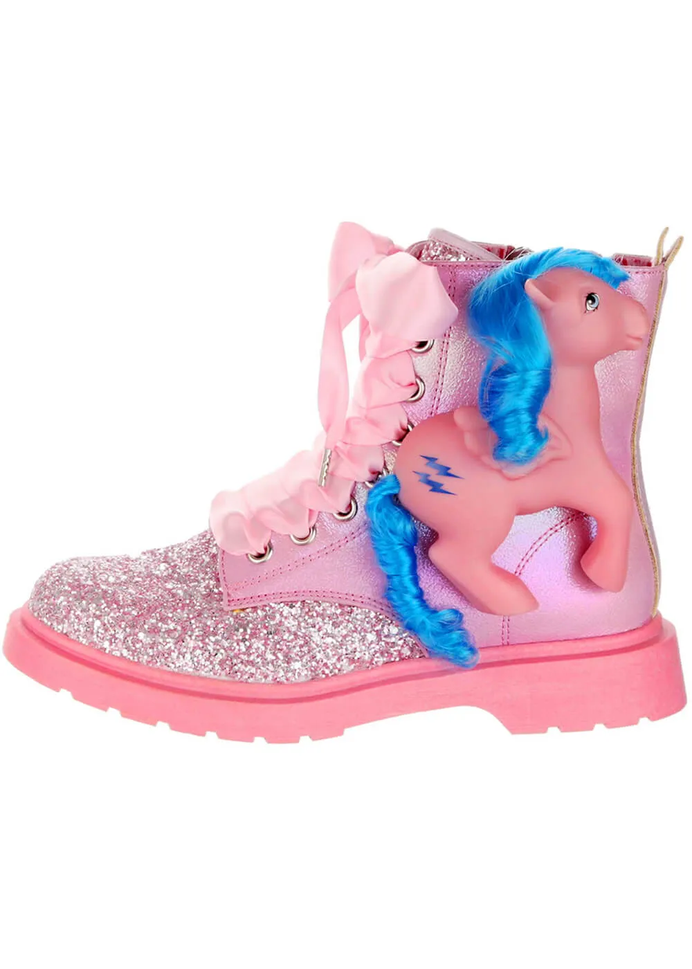 Irregular Choice x My Little Pony Friends Forever Lace-up Boots Pink