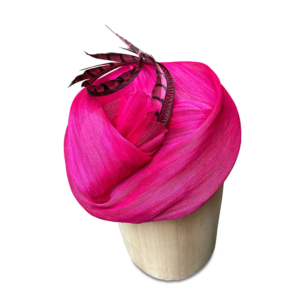 Isabel - Hot Pink Fascinator