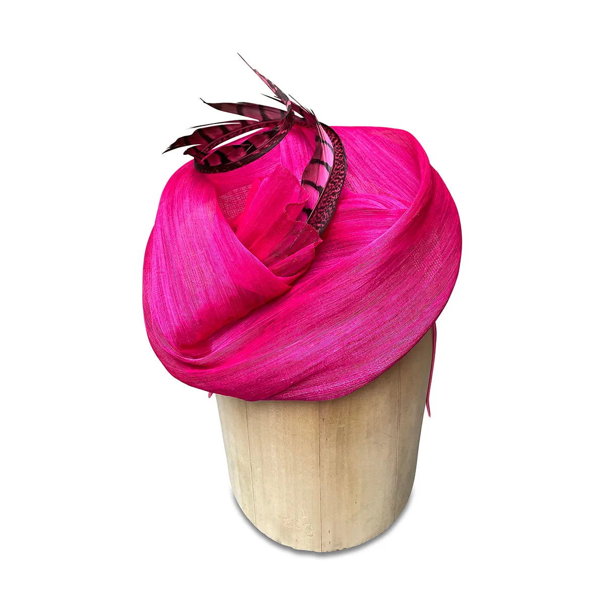 Isabel - Hot Pink Fascinator