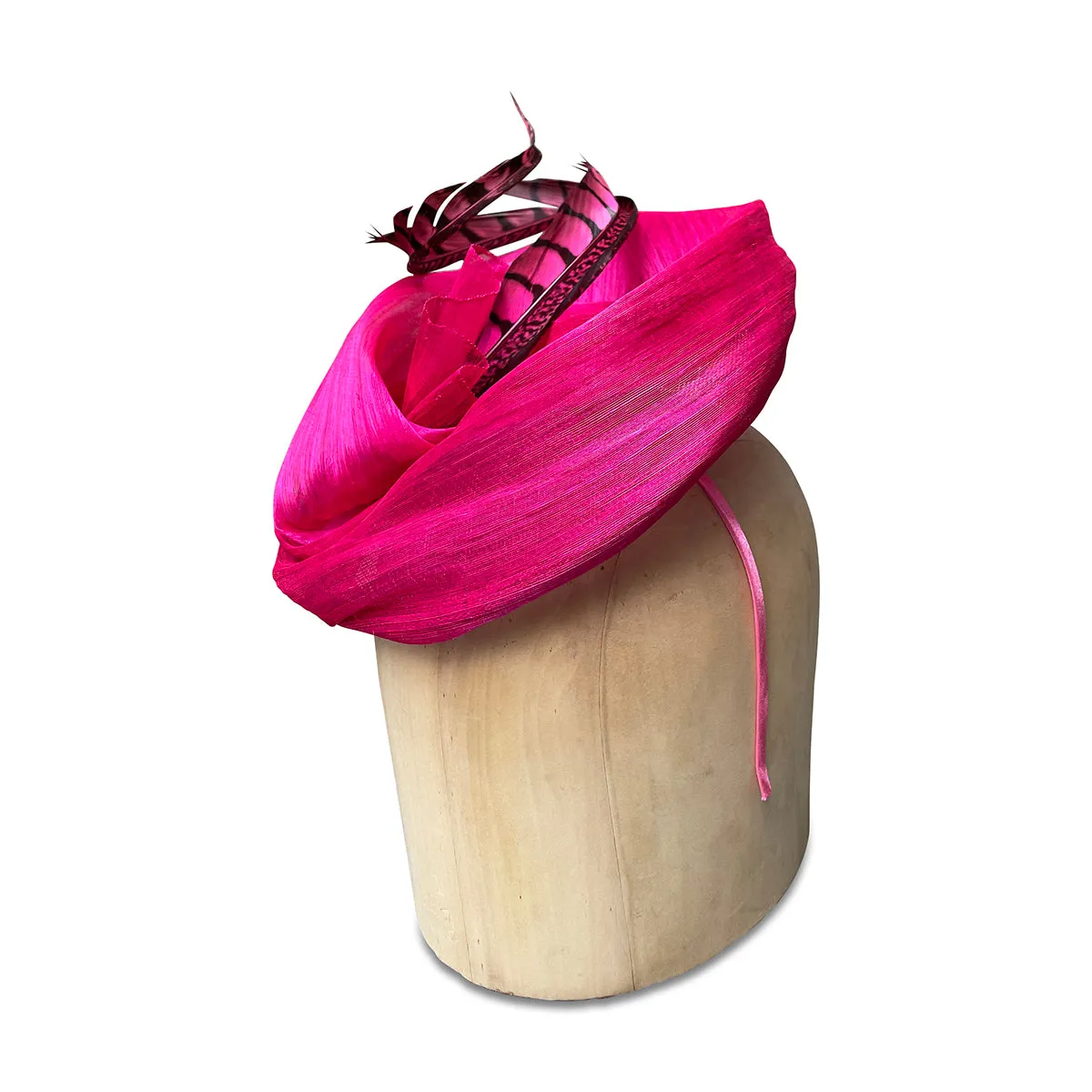 Isabel - Hot Pink Fascinator