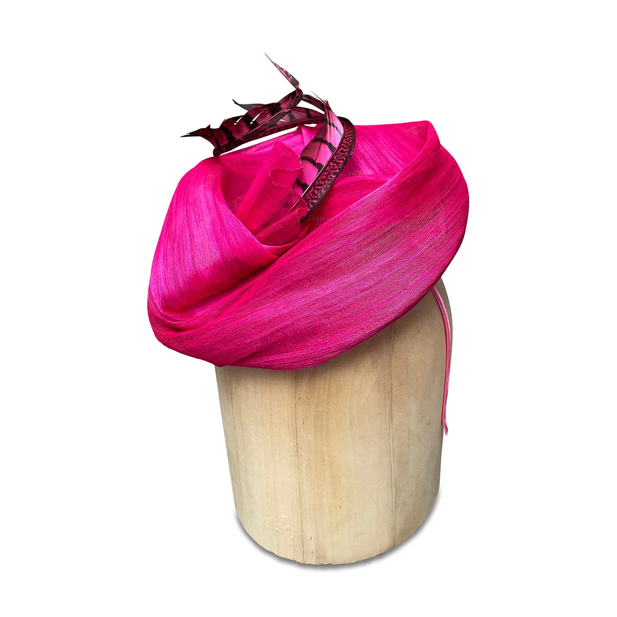 Isabel - Hot Pink Fascinator