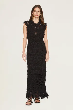 Isadora Long Crochet Dress
