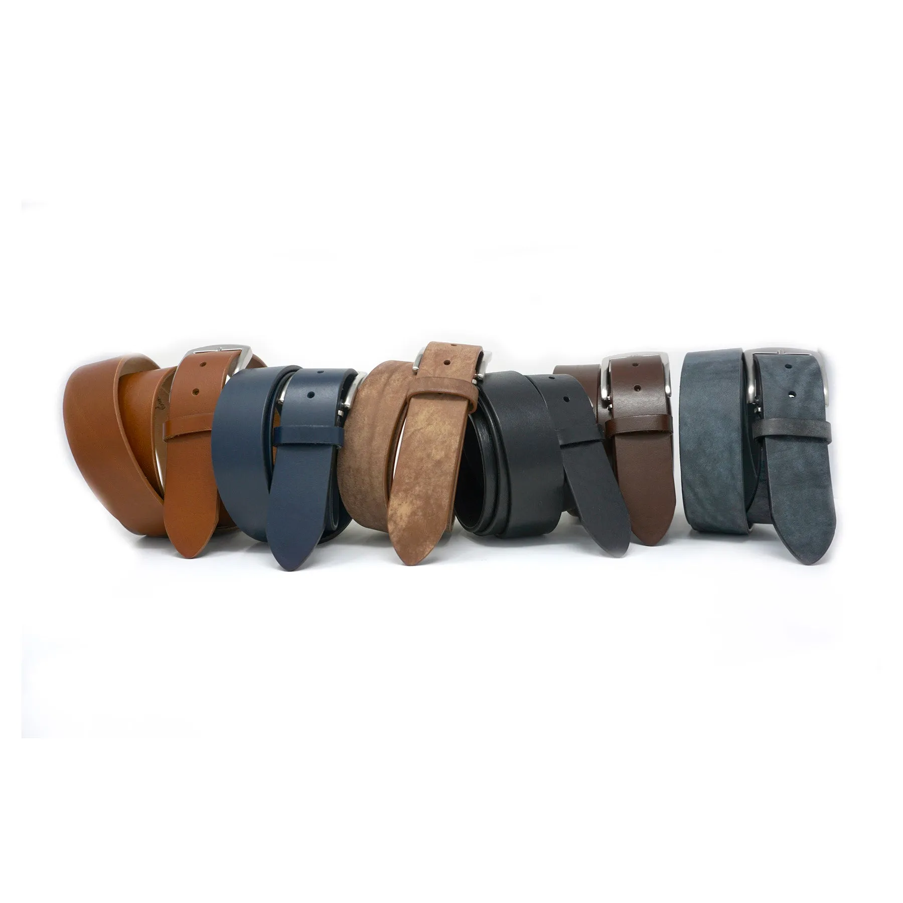Italian Vachetta Leather Belt - Cognac - 40mm - Up to 50"