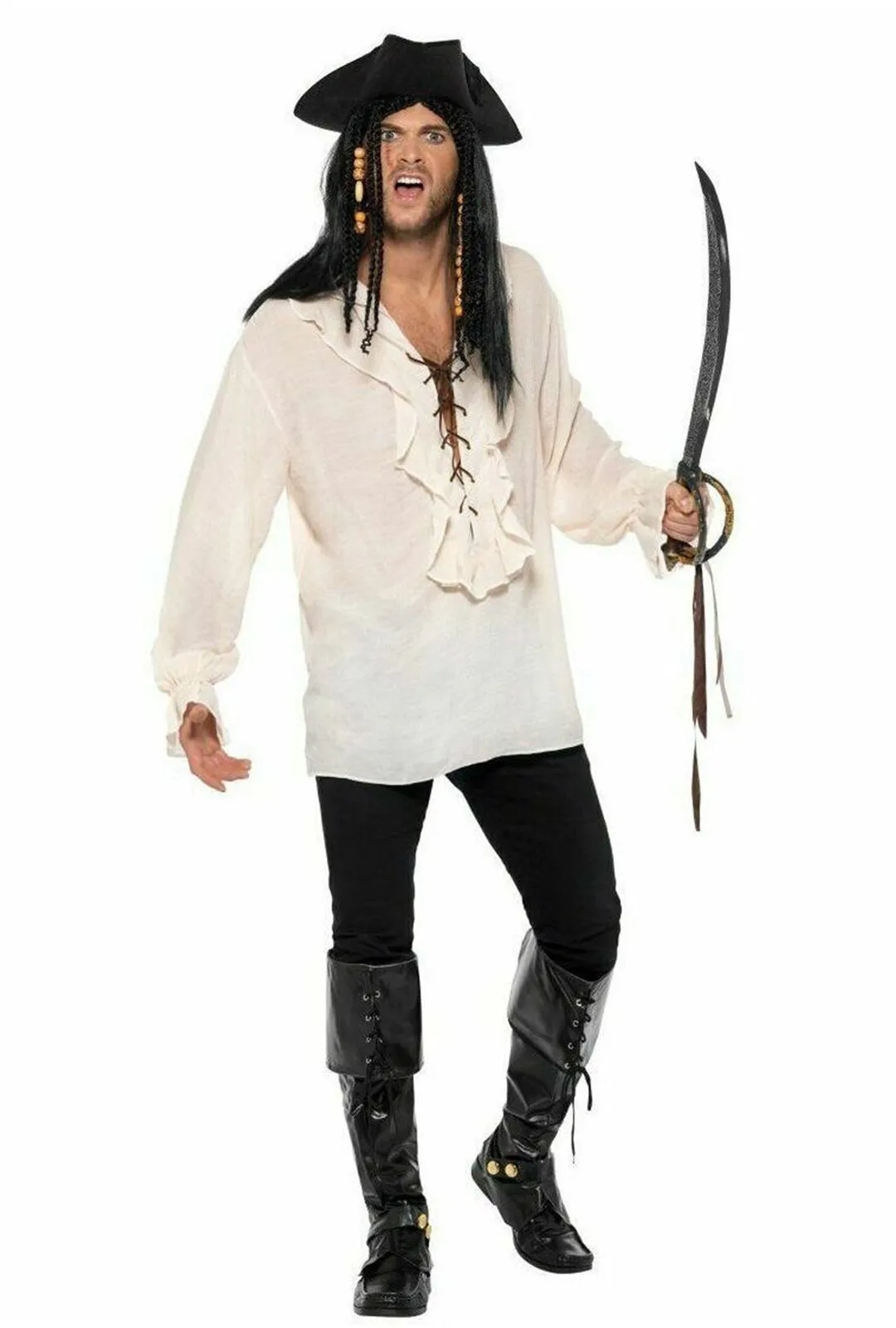 Ivory White Pirate Shirt
