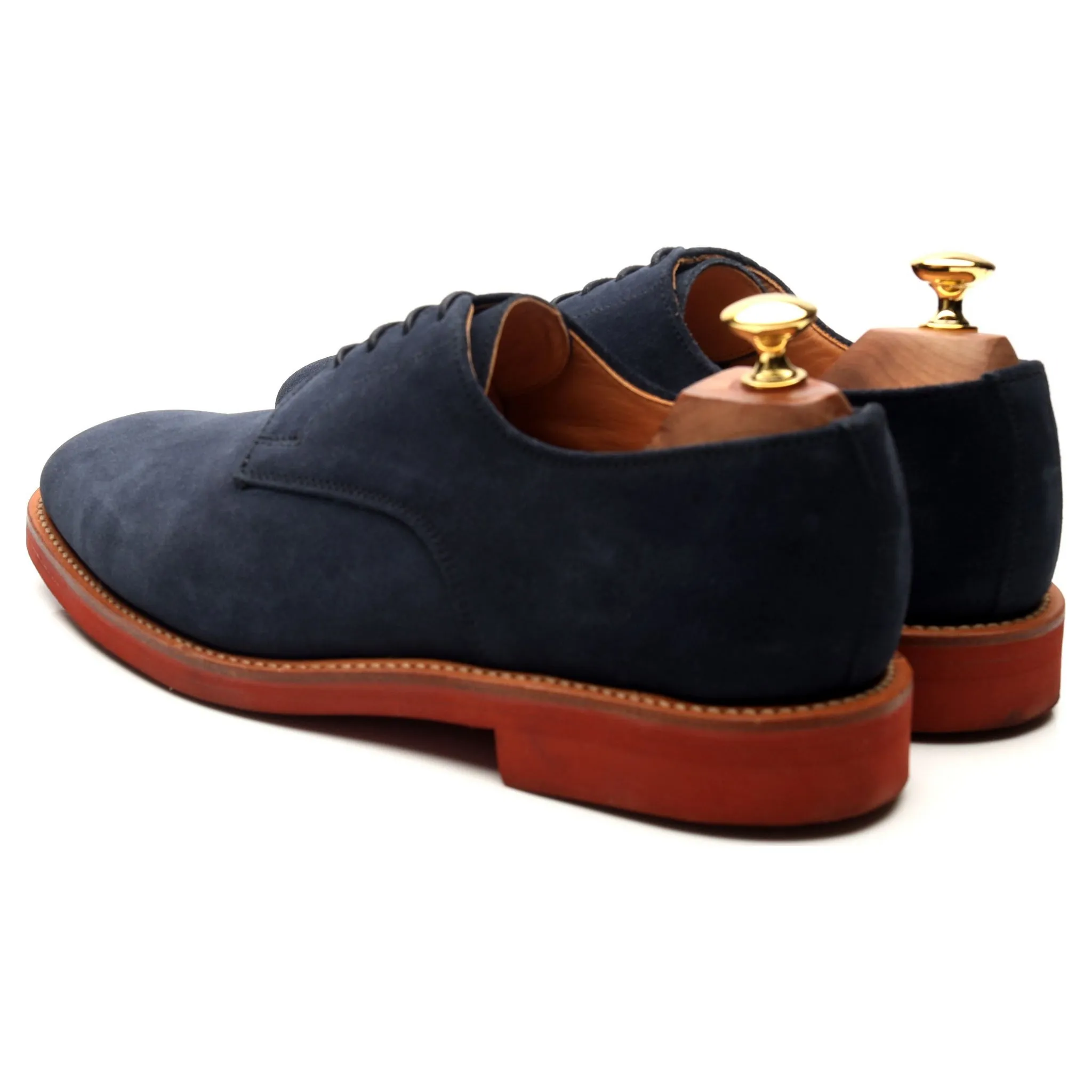 'Jack' Navy Blue Suede Derby UK 9 F