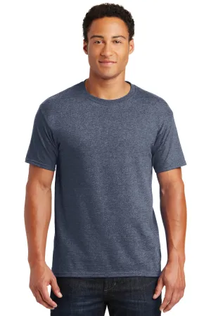 Jerzees  Dri-Power 50/50 Cotton/Poly T-Shirt.  29M Vintage Heather Navy