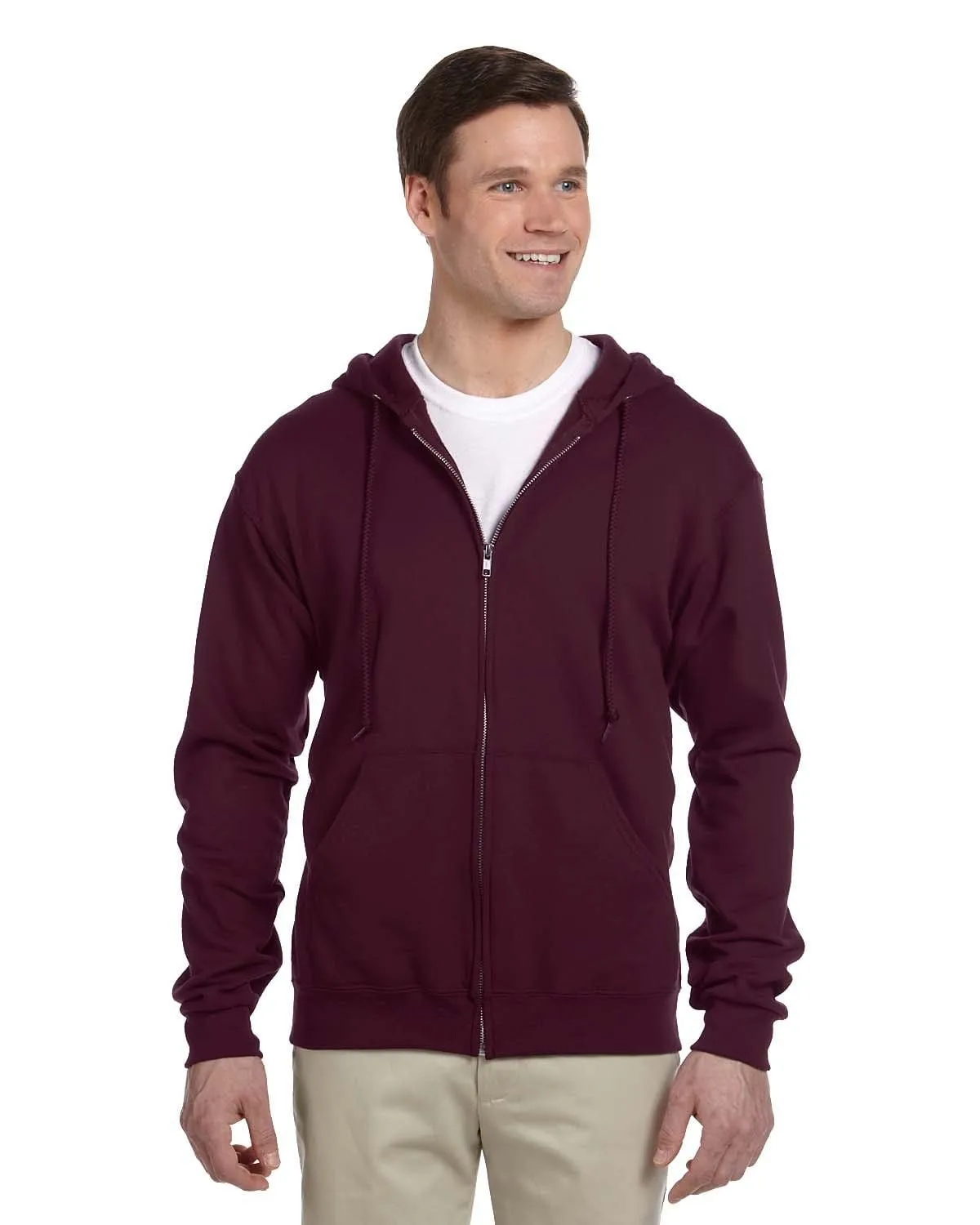 Jerzees Lightweight Full-Zip Hooded Sweatshirt