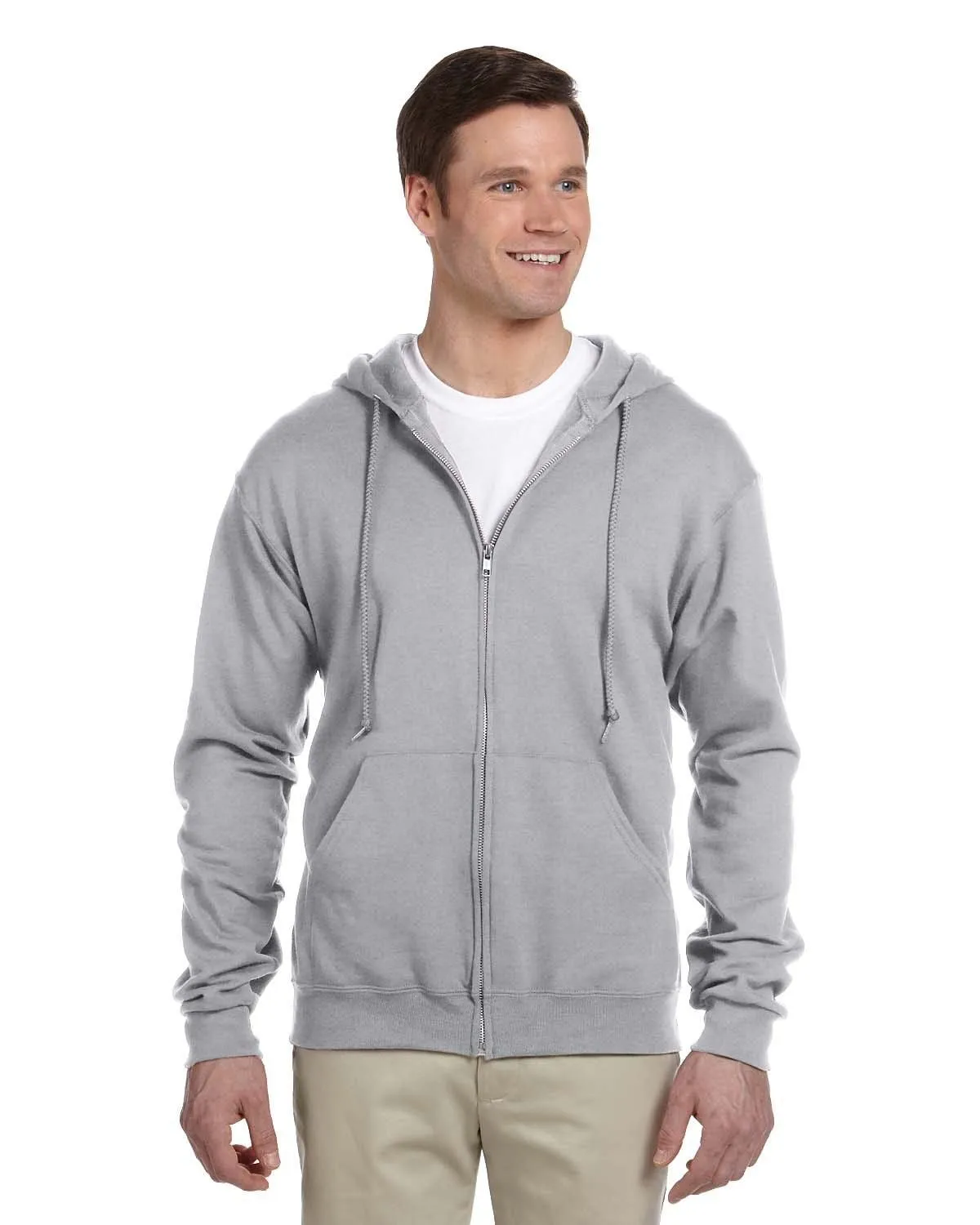 Jerzees Lightweight Full-Zip Hooded Sweatshirt