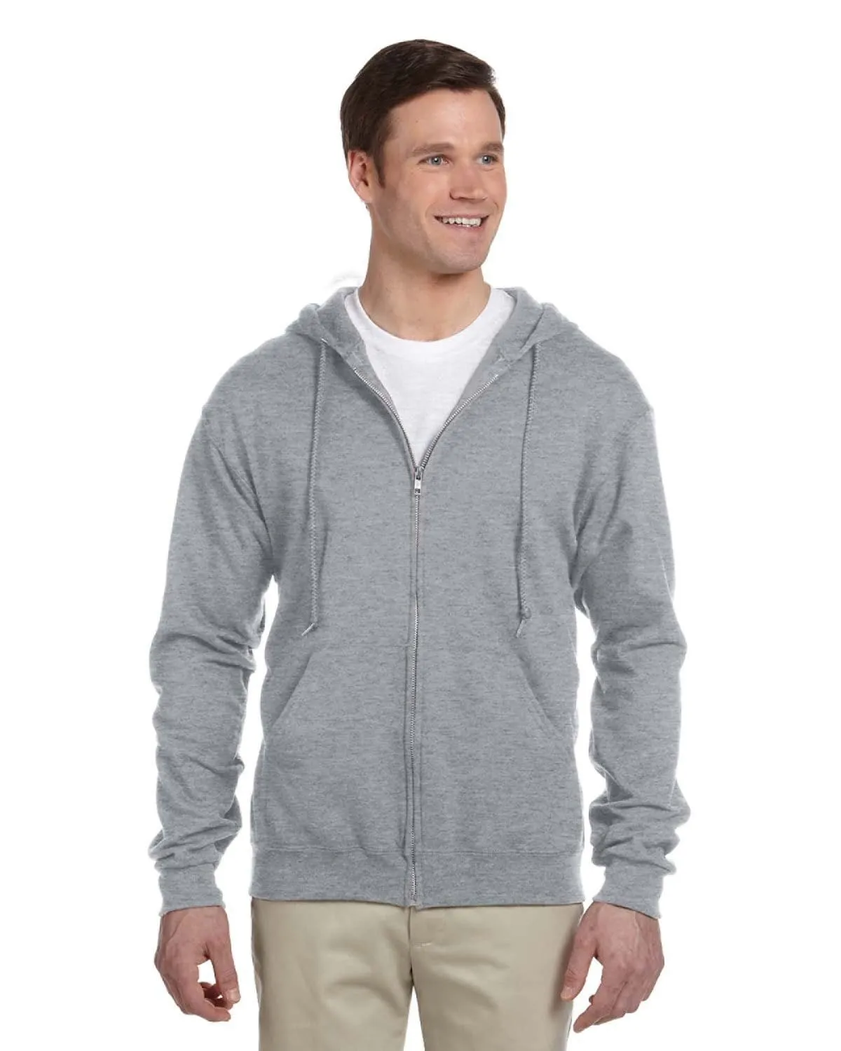 Jerzees Lightweight Full-Zip Hooded Sweatshirt