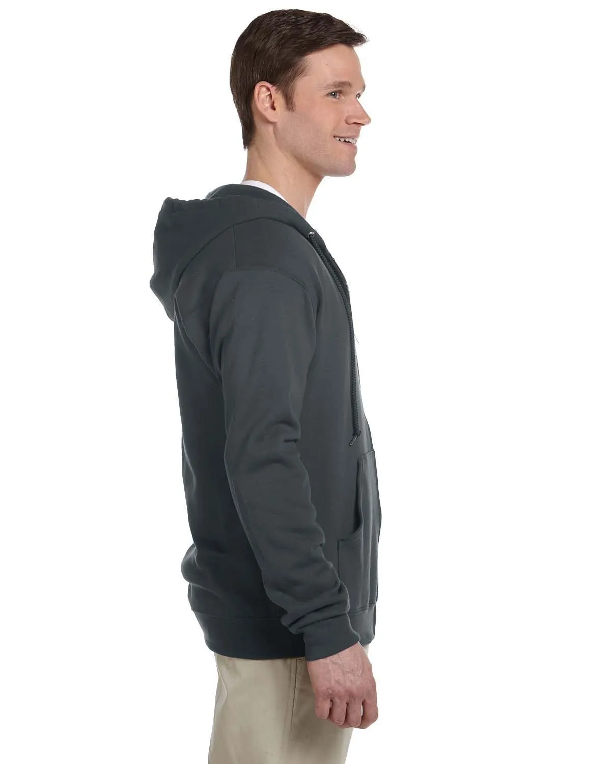 Jerzees Lightweight Full-Zip Hooded Sweatshirt
