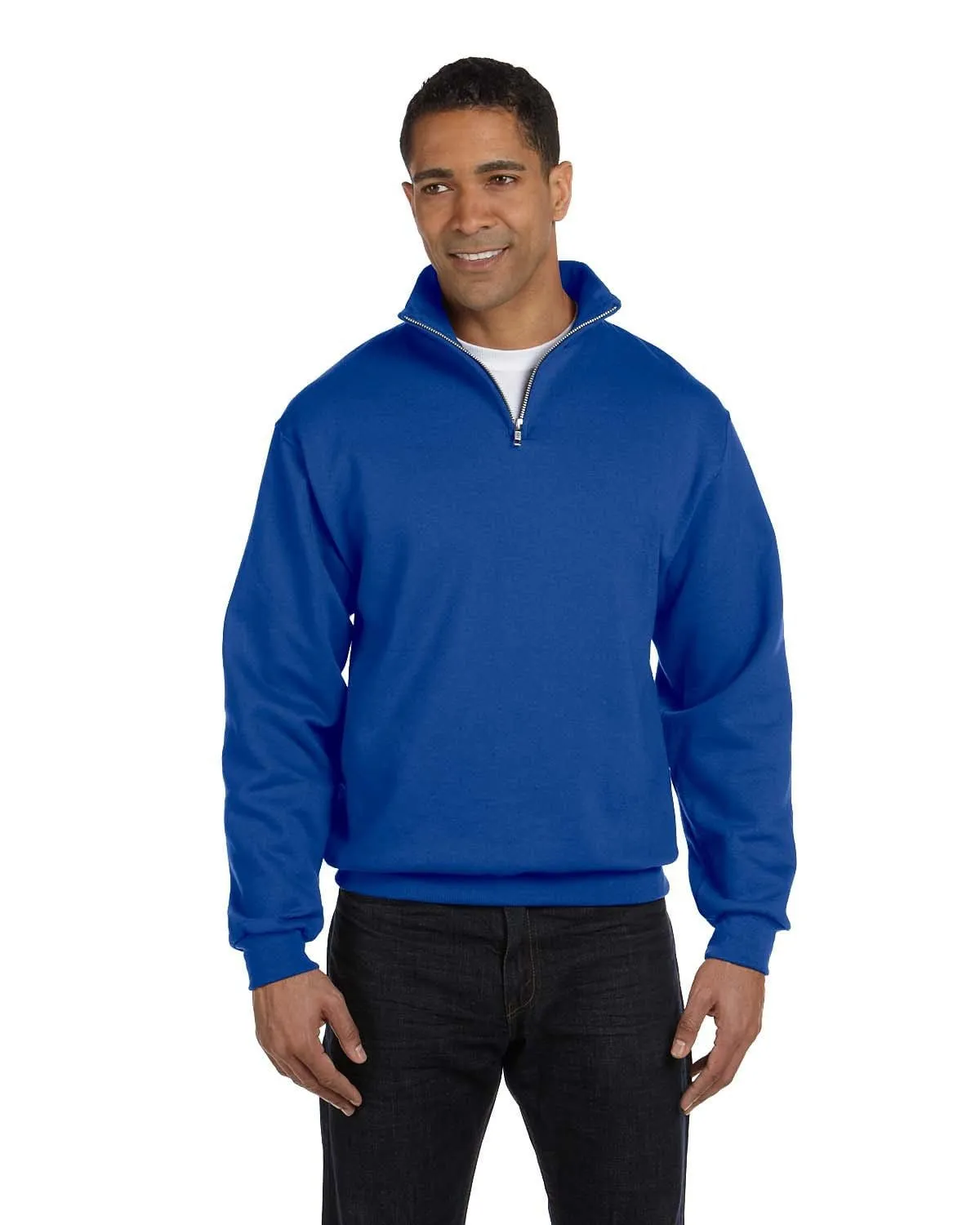 Jerzees NuBlend 50/50 Quarter-Zip Cadet Collar Sweatshirt