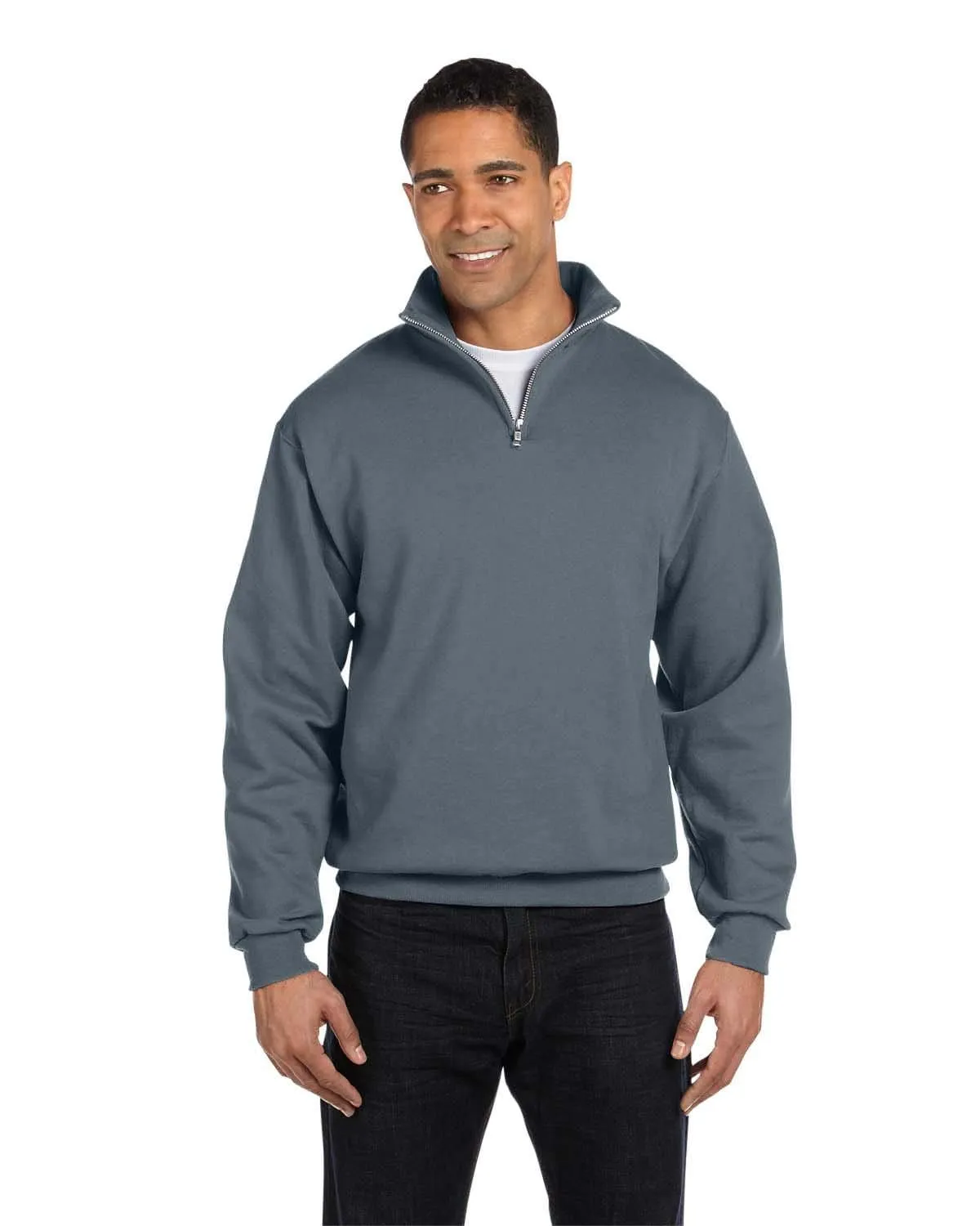 Jerzees NuBlend 50/50 Quarter-Zip Cadet Collar Sweatshirt