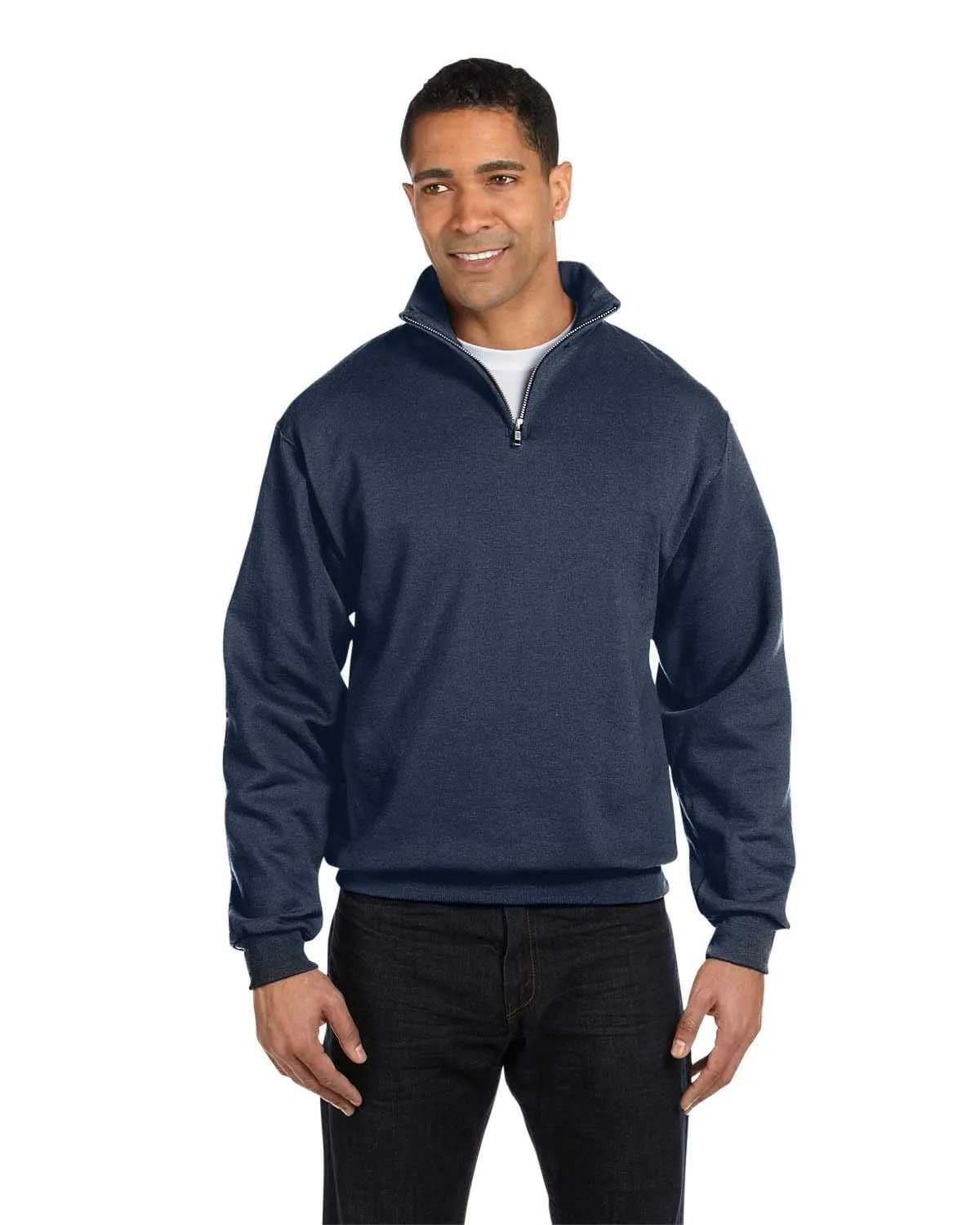 Jerzees NuBlend 50/50 Quarter-Zip Cadet Collar Sweatshirt