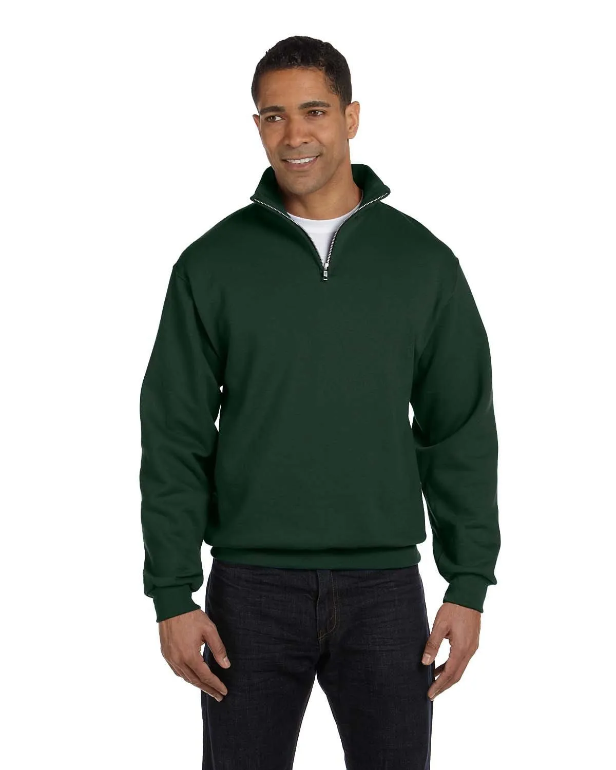 Jerzees NuBlend 50/50 Quarter-Zip Cadet Collar Sweatshirt