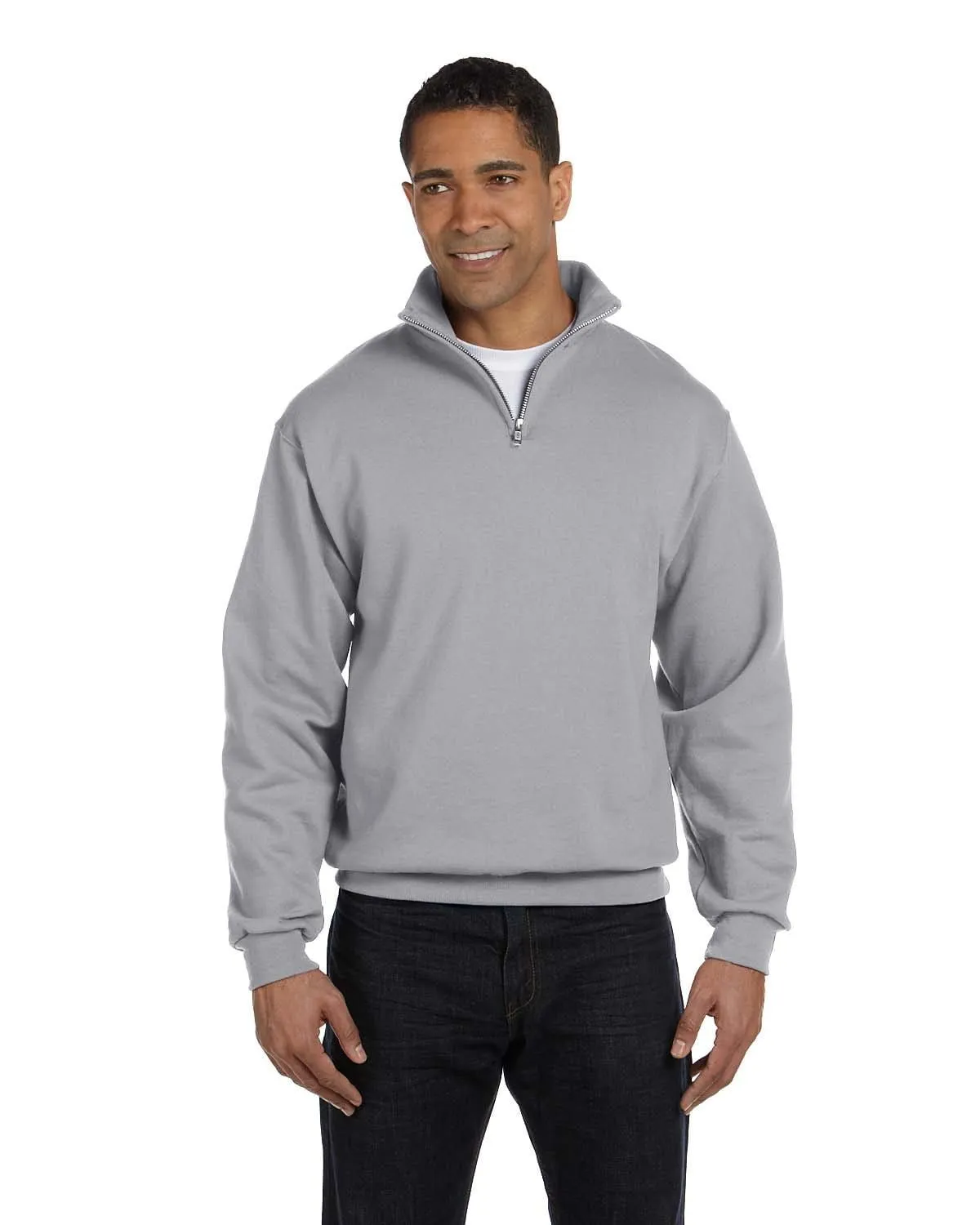 Jerzees NuBlend 50/50 Quarter-Zip Cadet Collar Sweatshirt