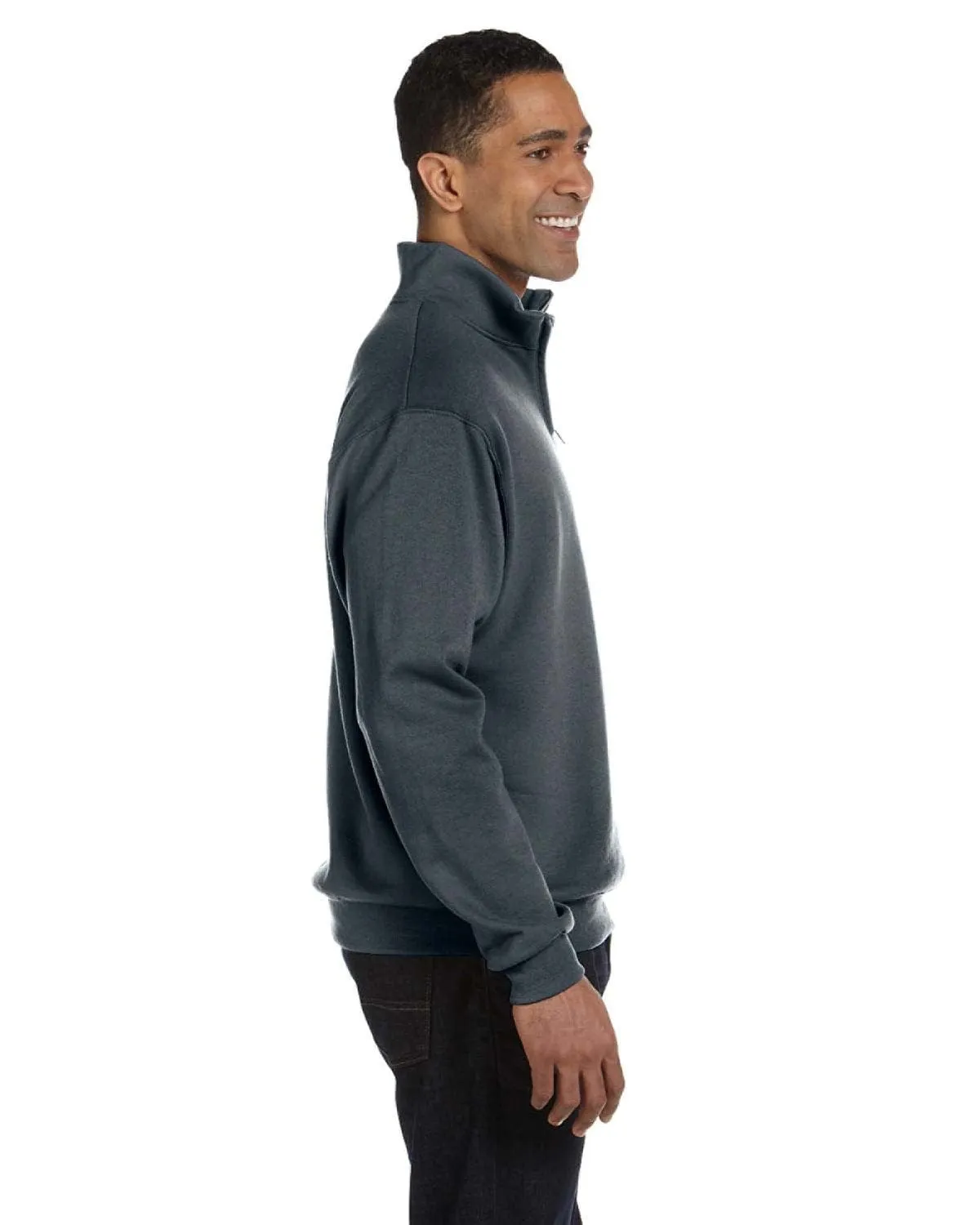 Jerzees NuBlend 50/50 Quarter-Zip Cadet Collar Sweatshirt