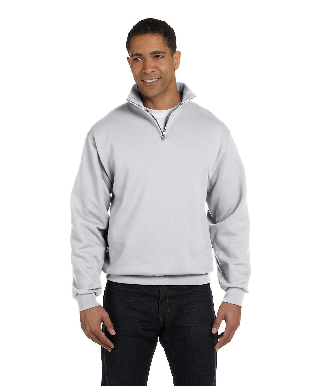 Jerzees NuBlend 50/50 Quarter-Zip Cadet Collar Sweatshirt