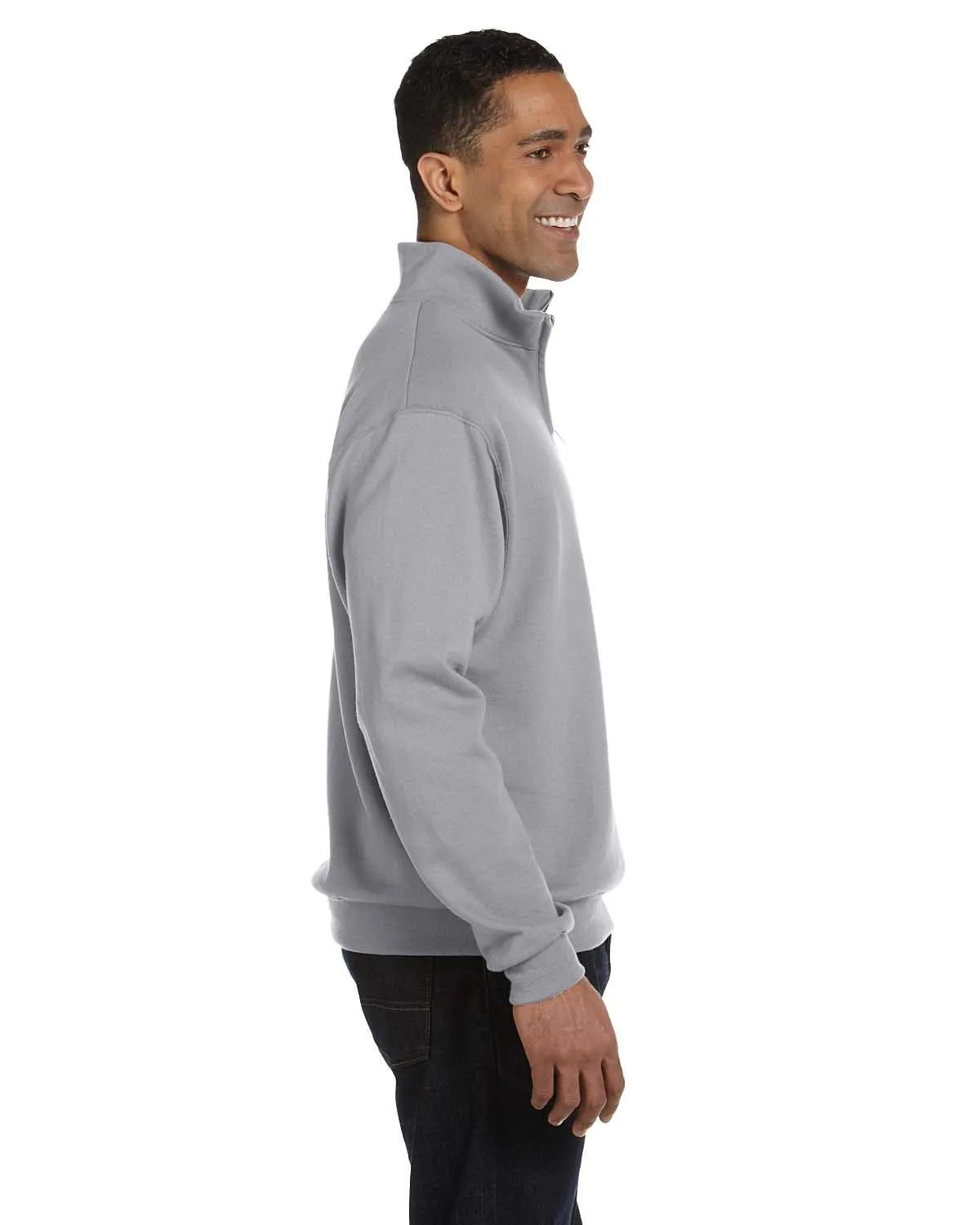 Jerzees NuBlend 50/50 Quarter-Zip Cadet Collar Sweatshirt