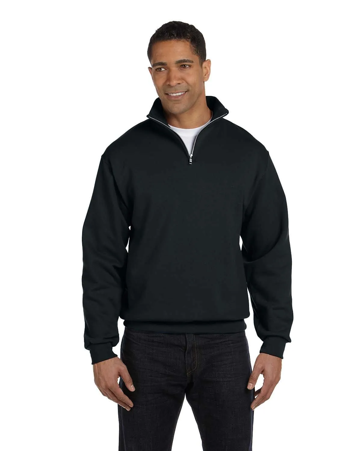 Jerzees NuBlend 50/50 Quarter-Zip Cadet Collar Sweatshirt