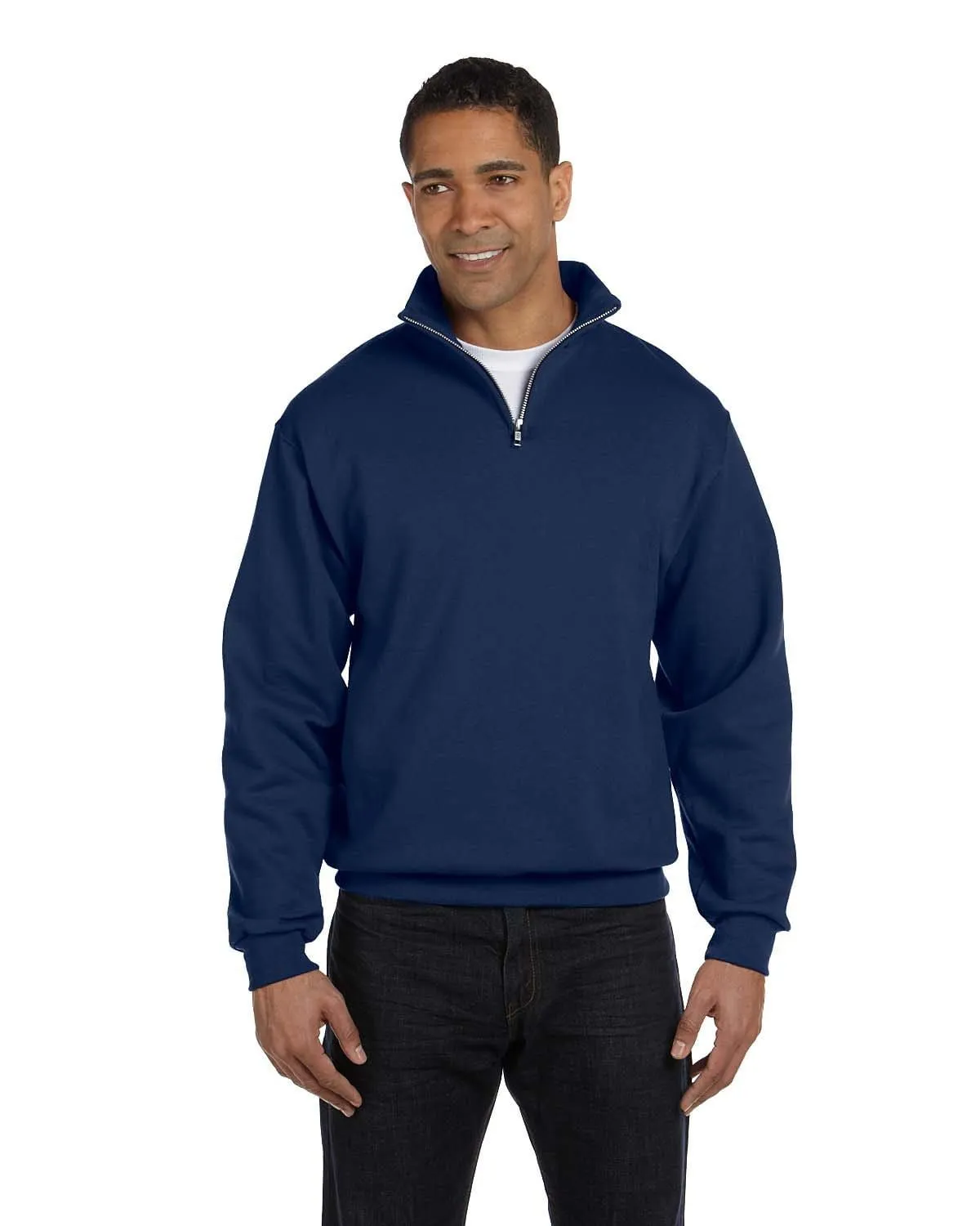 Jerzees NuBlend 50/50 Quarter-Zip Cadet Collar Sweatshirt