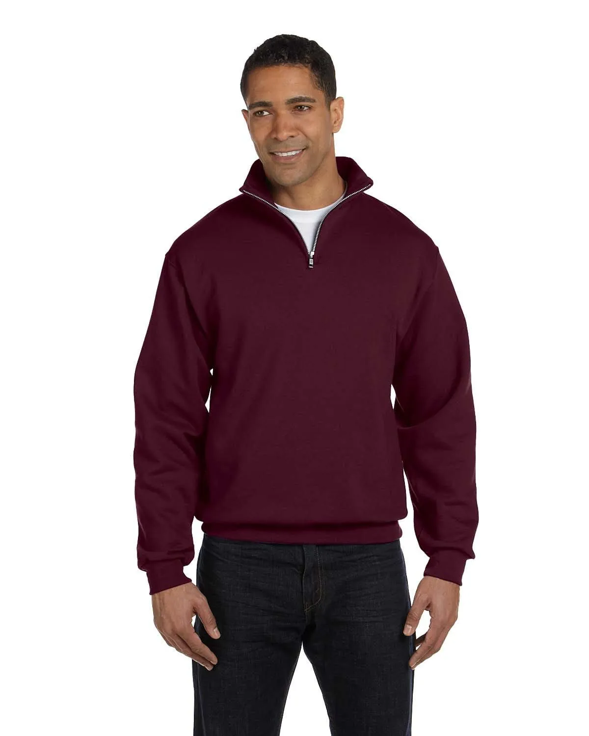 Jerzees NuBlend 50/50 Quarter-Zip Cadet Collar Sweatshirt