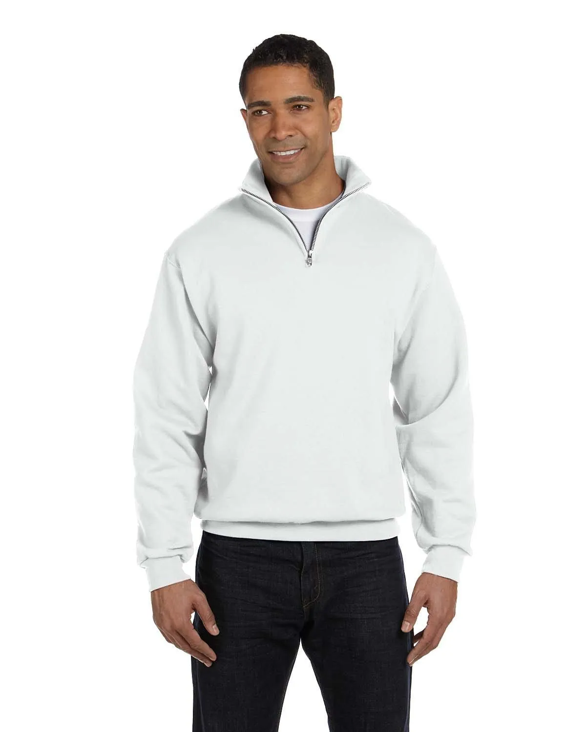 Jerzees NuBlend 50/50 Quarter-Zip Cadet Collar Sweatshirt