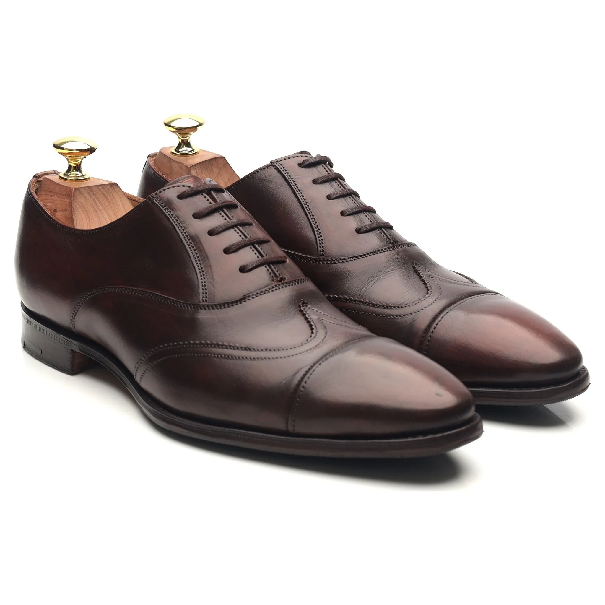 Jil Sander Dark Brown Leather Oxford UK 7 F