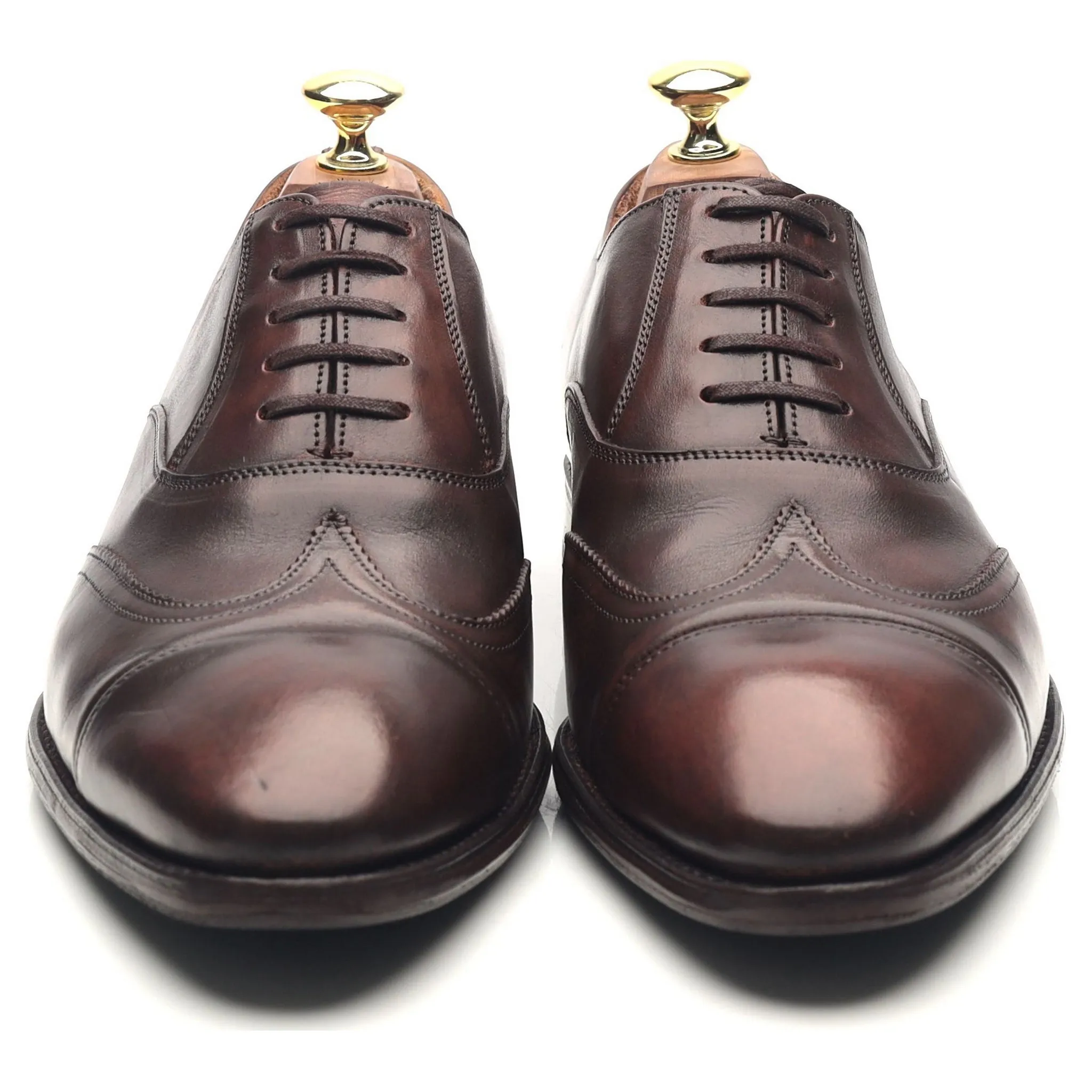 Jil Sander Dark Brown Leather Oxford UK 7 F