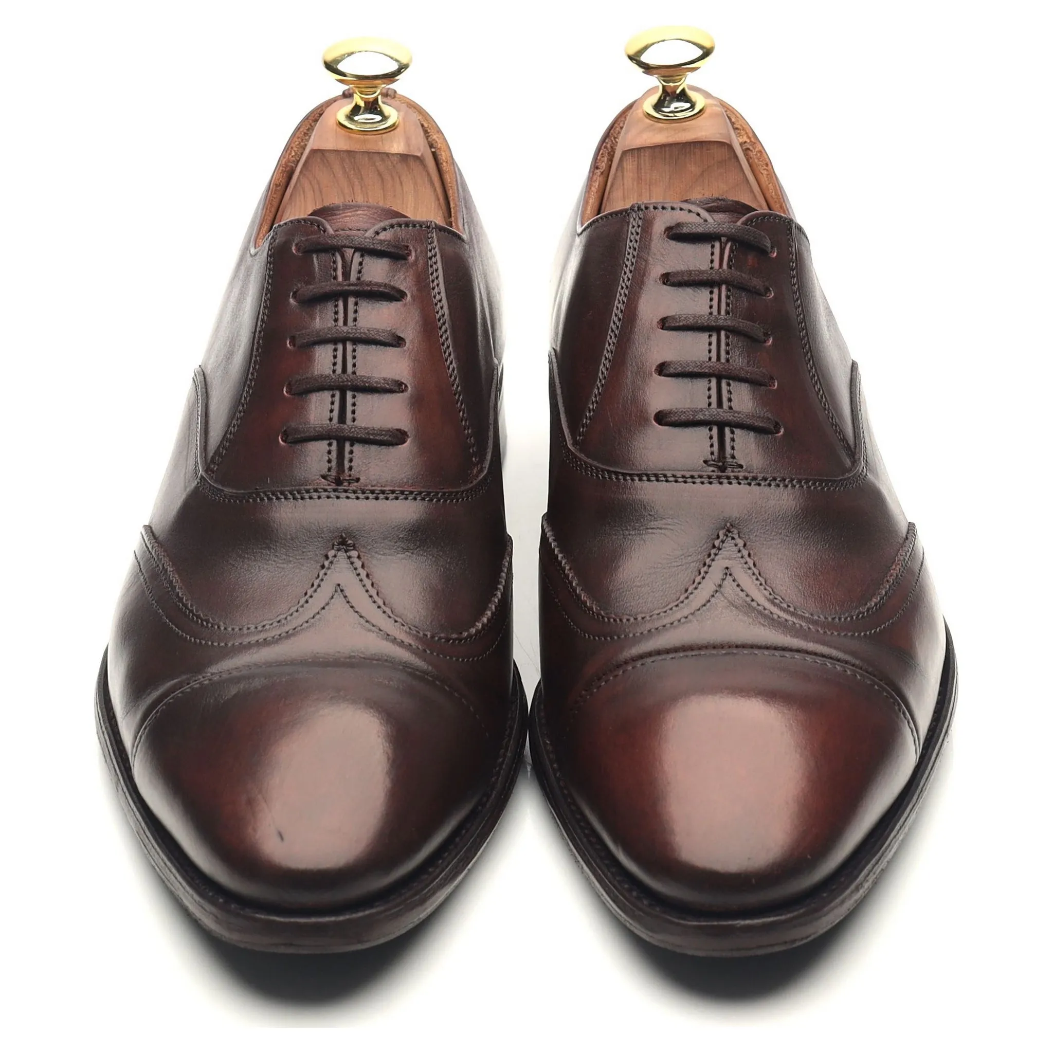 Jil Sander Dark Brown Leather Oxford UK 7 F