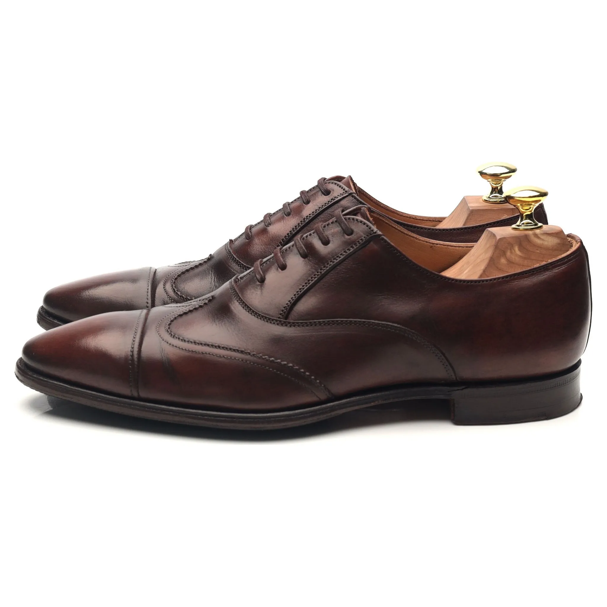 Jil Sander Dark Brown Leather Oxford UK 7 F