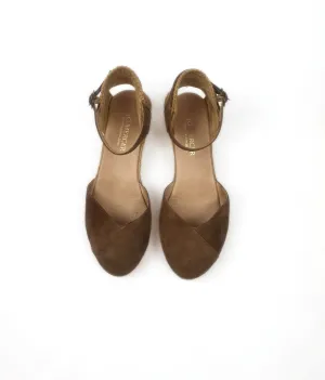 Jo Mercer brown suede shoes size 38