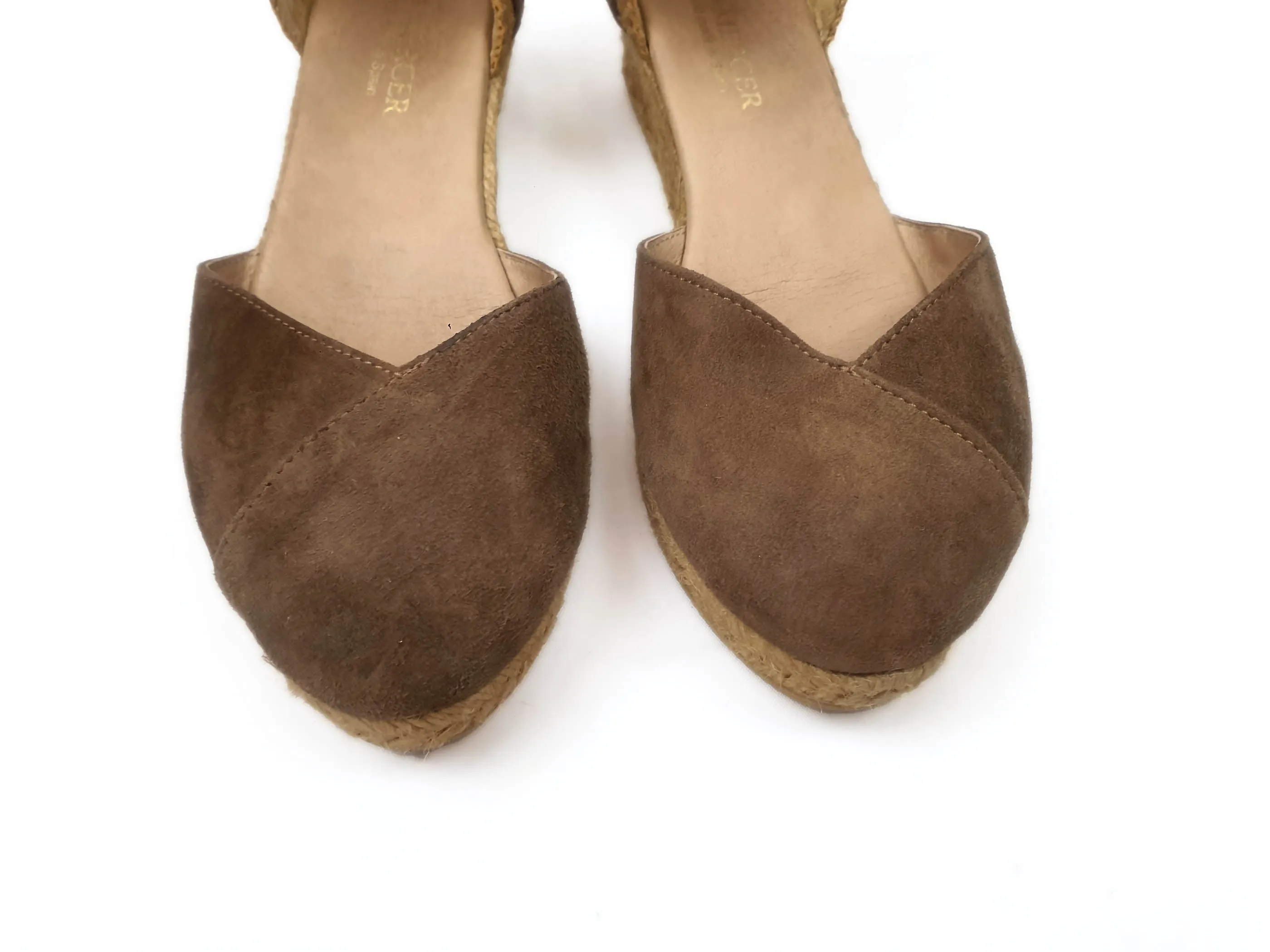 Jo Mercer brown suede shoes size 38