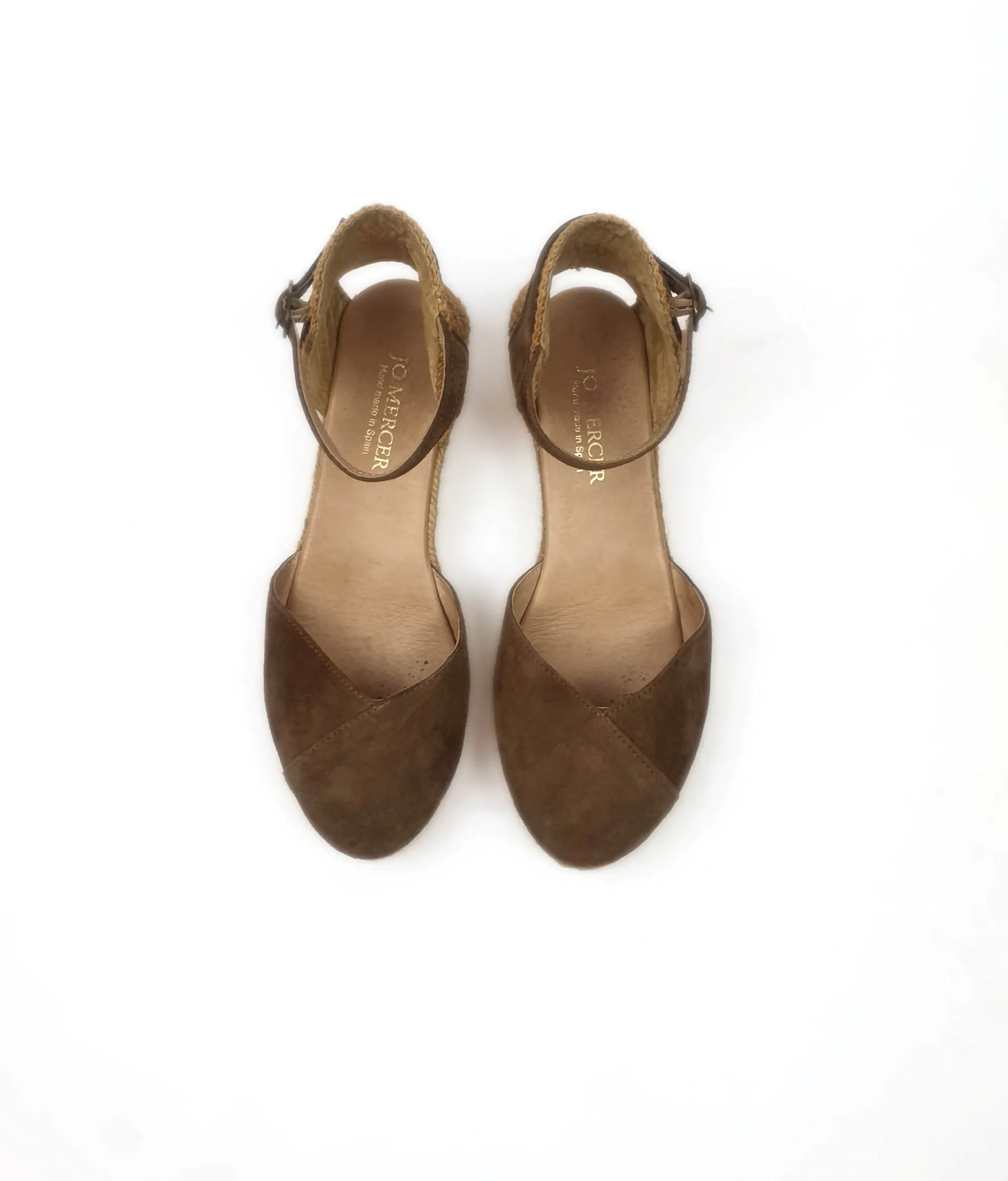 Jo Mercer brown suede shoes size 38