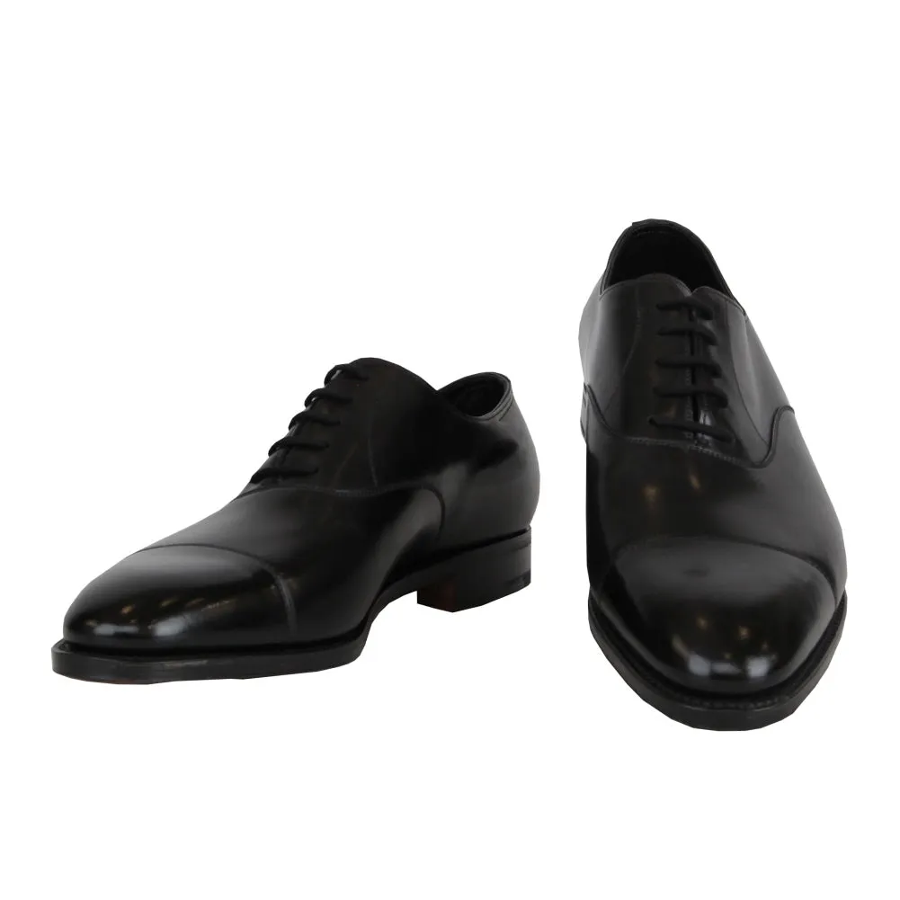 John Lobb Black Cap Toe Shoes