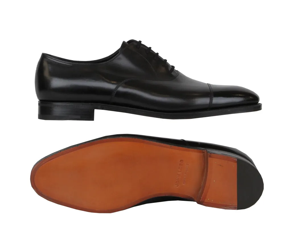 John Lobb Black Cap Toe Shoes