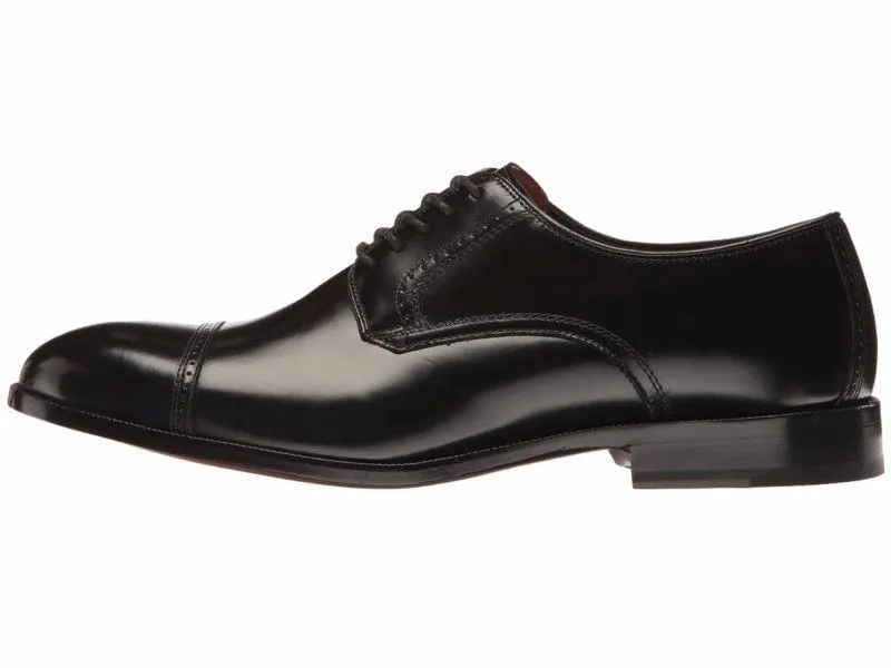 Johnston & Murphy MEN'S BRADFORD PERF CAP TOE 15-1771 BLACK