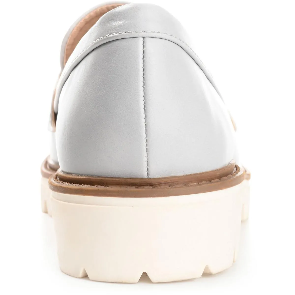 Journee Collection Womens Faux Leather Embossed Loafers